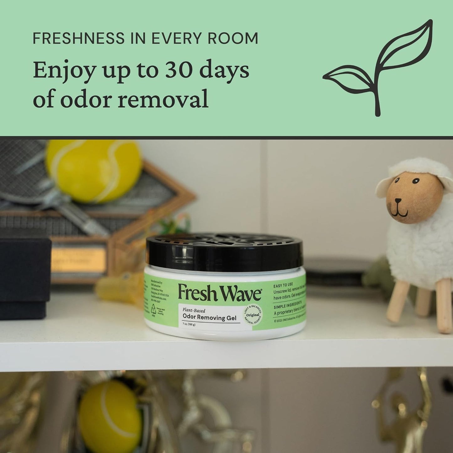 Fresh Wave Odor Removing Gel, 7 oz., Pack of 3 - Odor Absorbers for Home, Safer Odor Relief