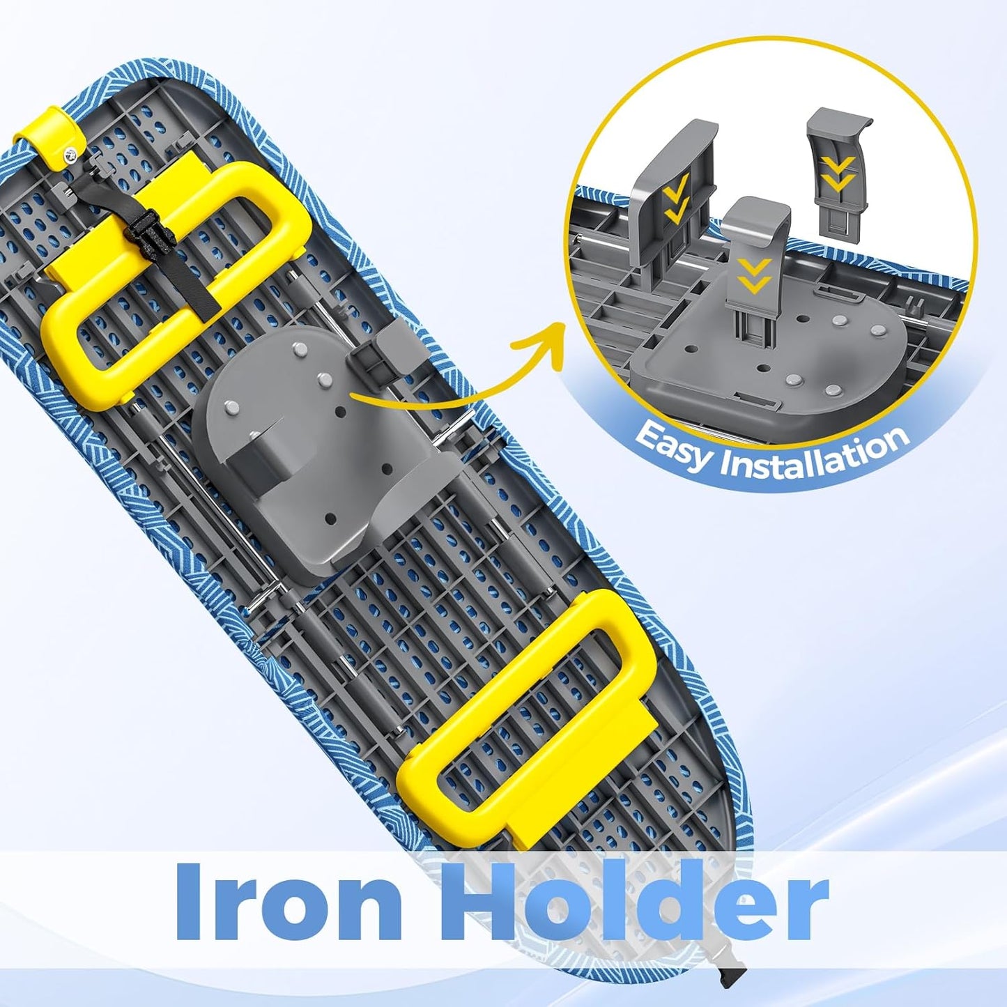KINGBOARD Tabletop Ironing Board, Small Ironing Board with Iron Holder, Foldable Mini Iron Board