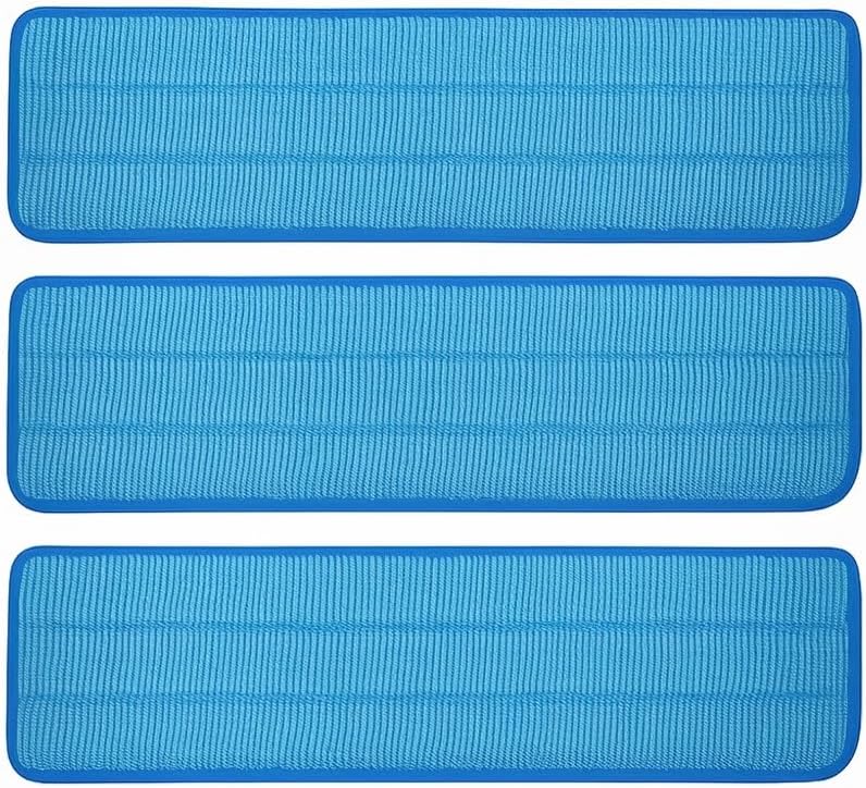 3 Pack Microfiber Pad Universal Commercial 17-18 Inch Head- Heavy Duty - Wet & Dry Commercial