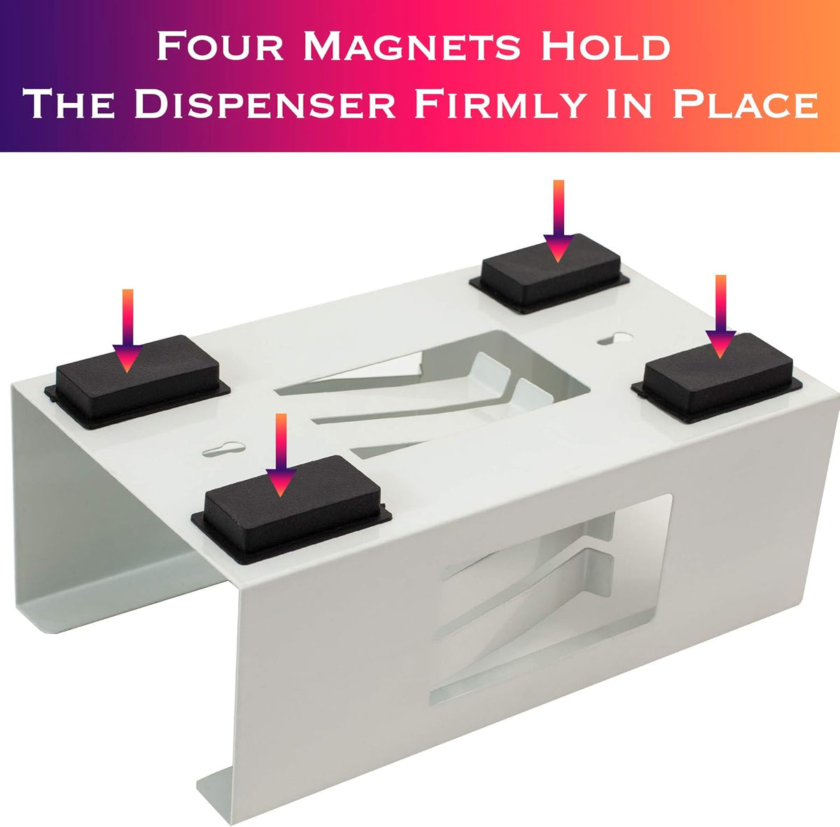 EHOMEA2Z Magnetic Glove Holder,Glove Box Holder,Glove Dispenser,Durable Coated Steel,Space Saving