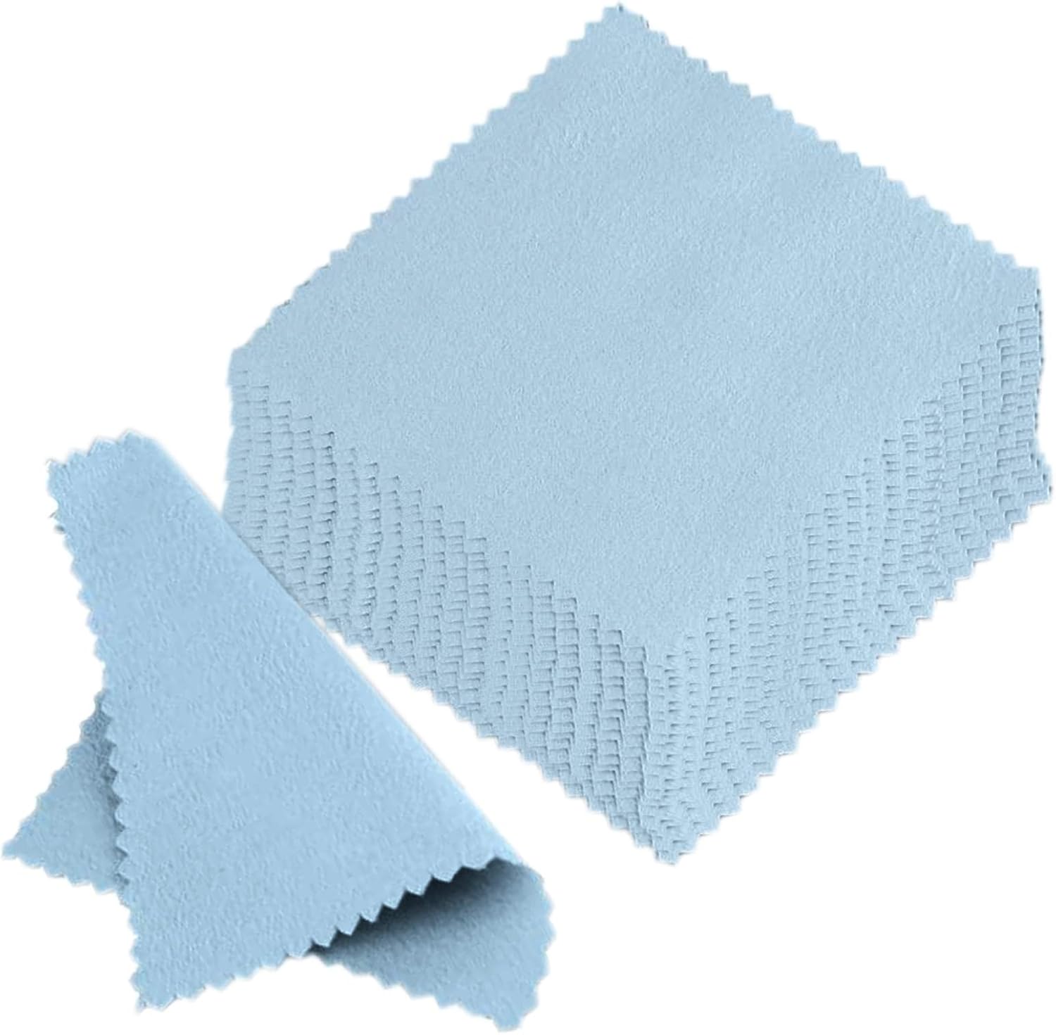 50pcs Jewelry Cleaning Cloth Polishing Cleaning Cloths for Sterling Silver Gold Platinum Platinum