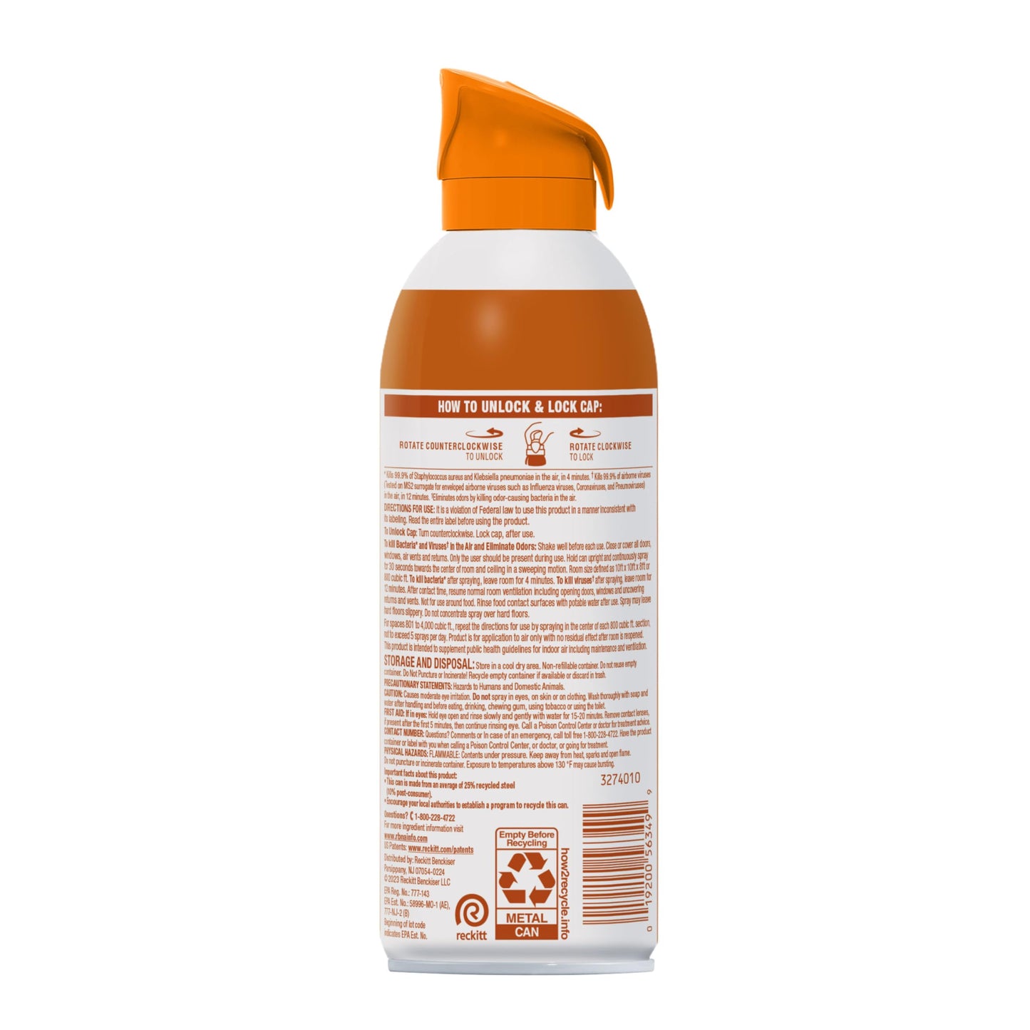 Lysol Air Sanitizer Spray with Bacterial Odor Eliminator for Home & Office, Sanitizing Air Spray