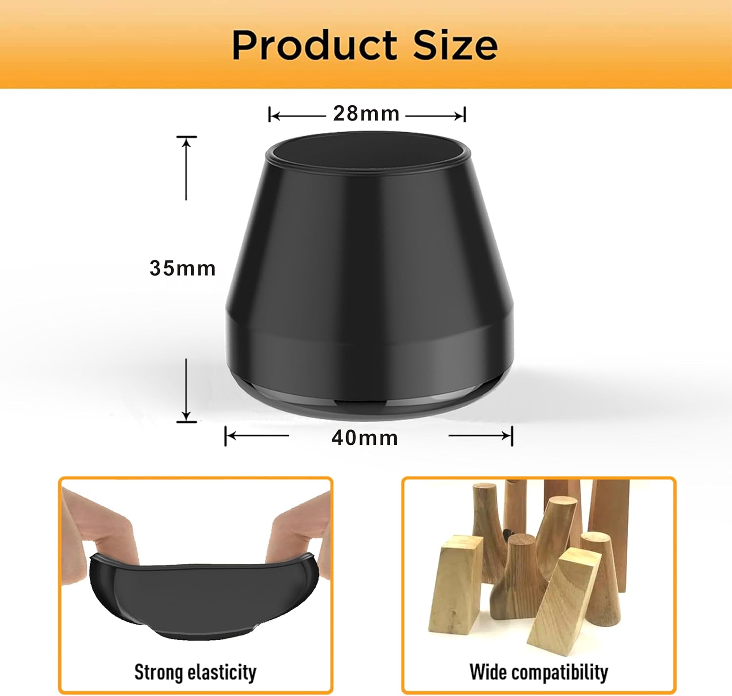 Furniture Sliders,24 PCS Chair Leg Sliders for Carpet, Furniture Movers Sliders, Carpet Chairs