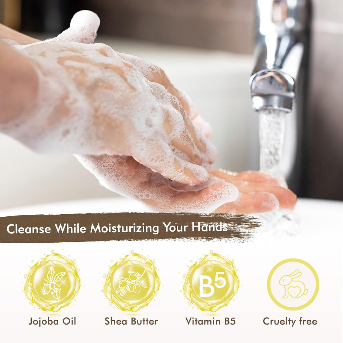 ROMIIE ZOI Lemon Scent Liquid Hand Soap Refills - Natural, Gentle & Moisturizing Formula - Family