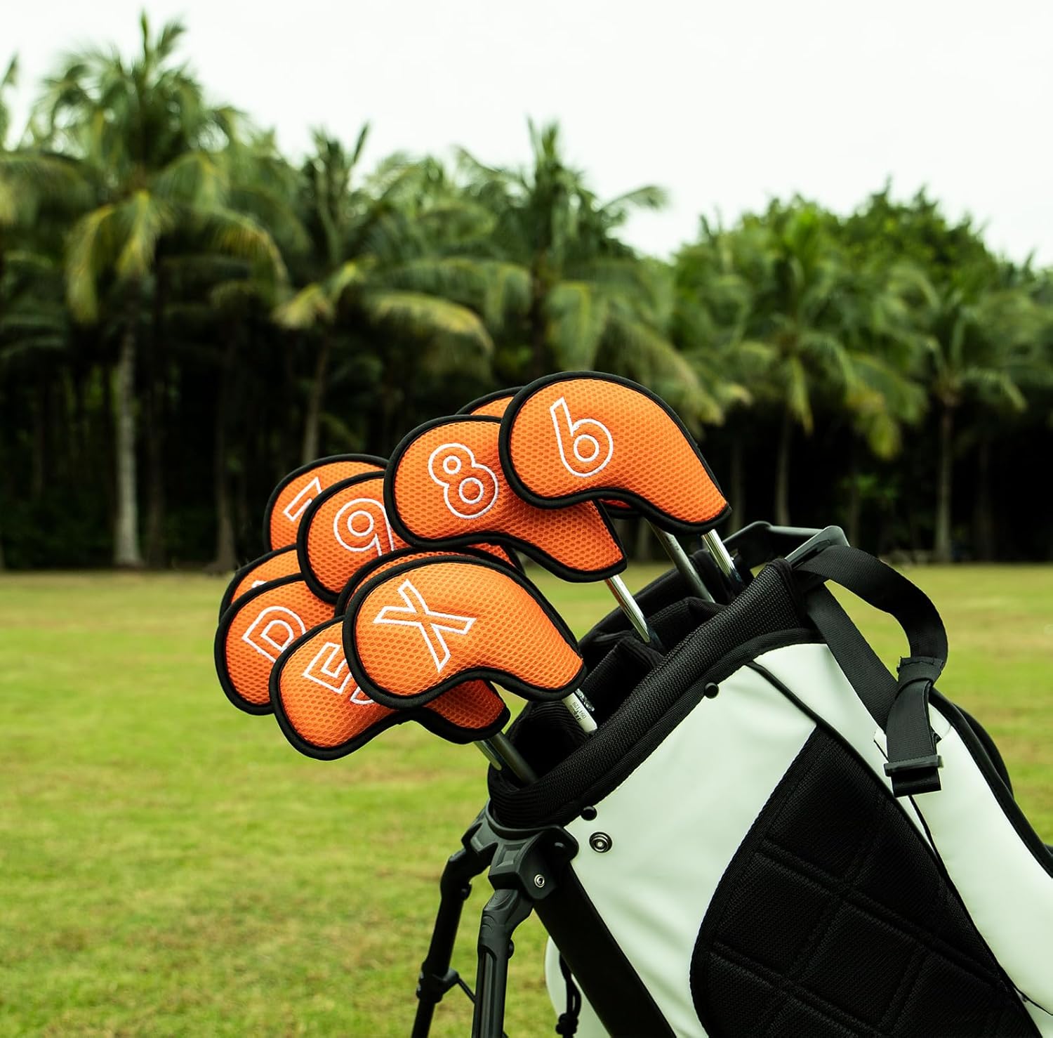 Montela Golf Iron Covers,Golf Iron Head Covers Mesh Golf Iron Covers Set 10pcs Golf Iron