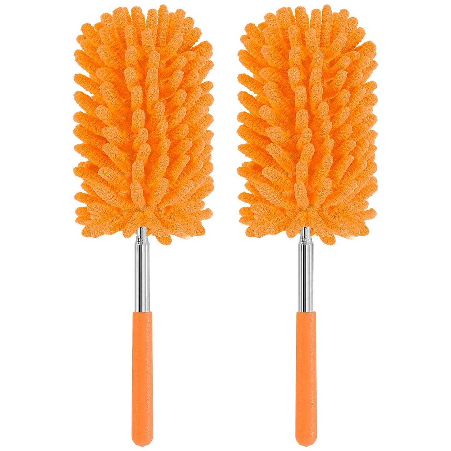 Mini Duster for Cleaning, 360° Bendable Hand Dusters with Extension Pole, Washable Small Duster for