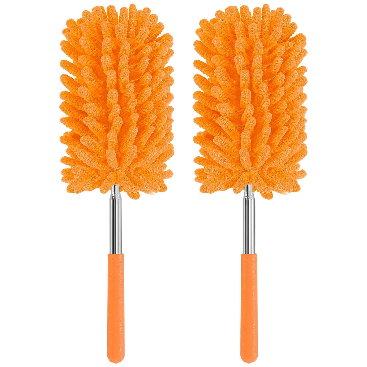 Mini Duster for Cleaning, 360° Bendable Hand Dusters with Extension Pole, Washable Small Duster for