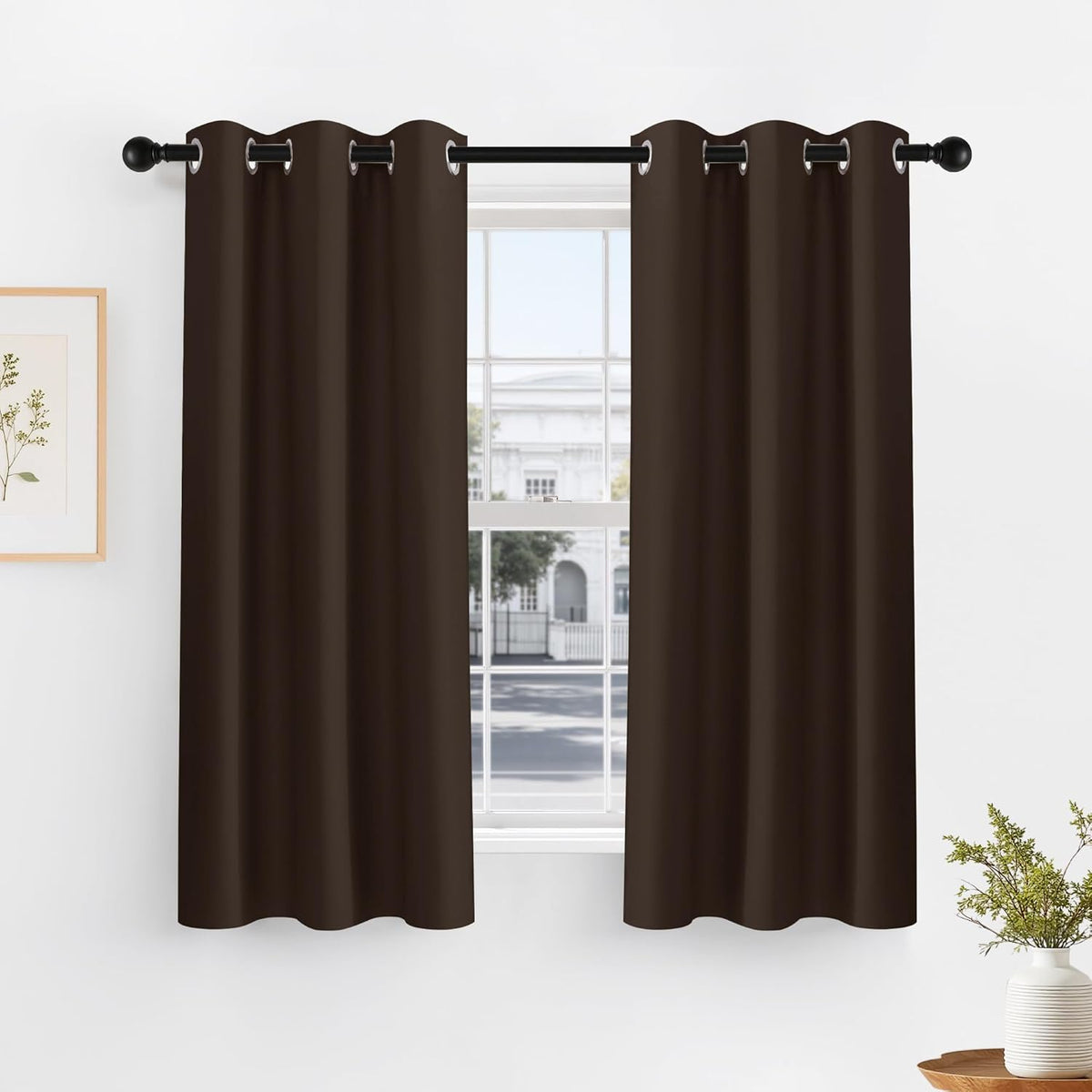 PONY DANCE Blackout Curtain Panels - Thermal Insulated Room Darkening Drapes Energy Saving Window