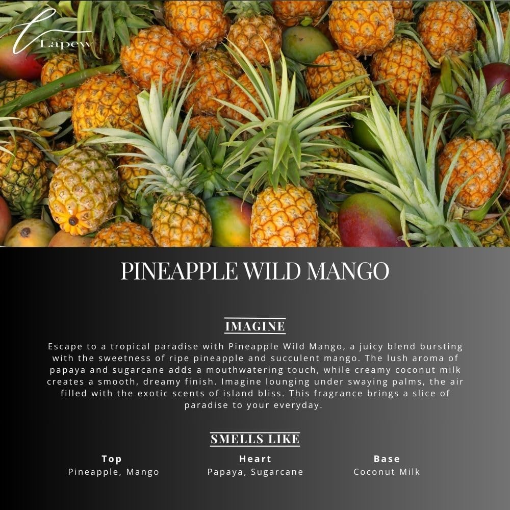 Pineapple Wild Mango Carpet Freshener Powder 16 oz | Powerful Odor Eliminator for Home | Upholstery