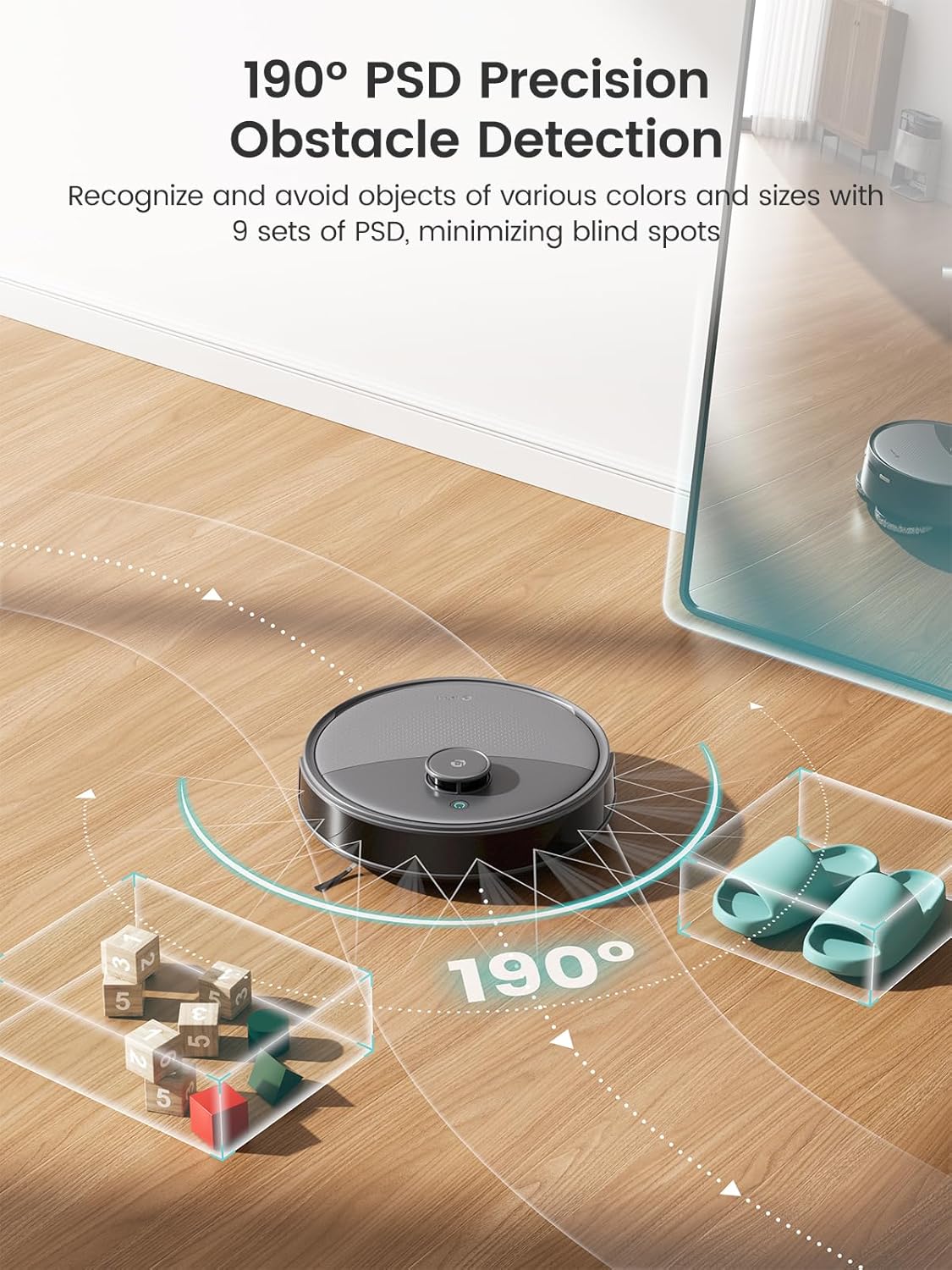 Lefant M3 Max Robot Vacuum, Auto Mop Washing, 20000Pa Suction, Self-Emptying & Refilling, 9mm Mop
