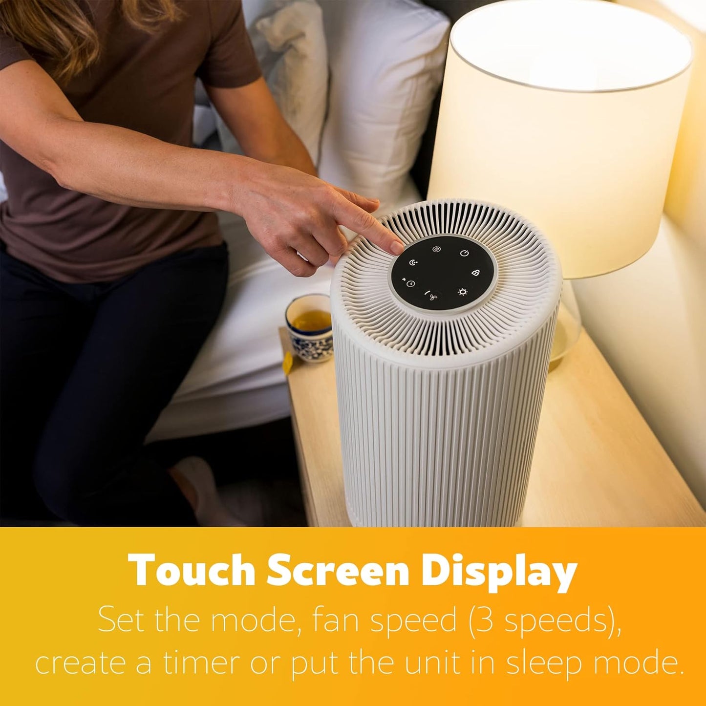 Kenmore PM1005 Air Purifier with H13 True HEPA Filter, Covers Up to 850 Sq.Foot, 25db SilentClean