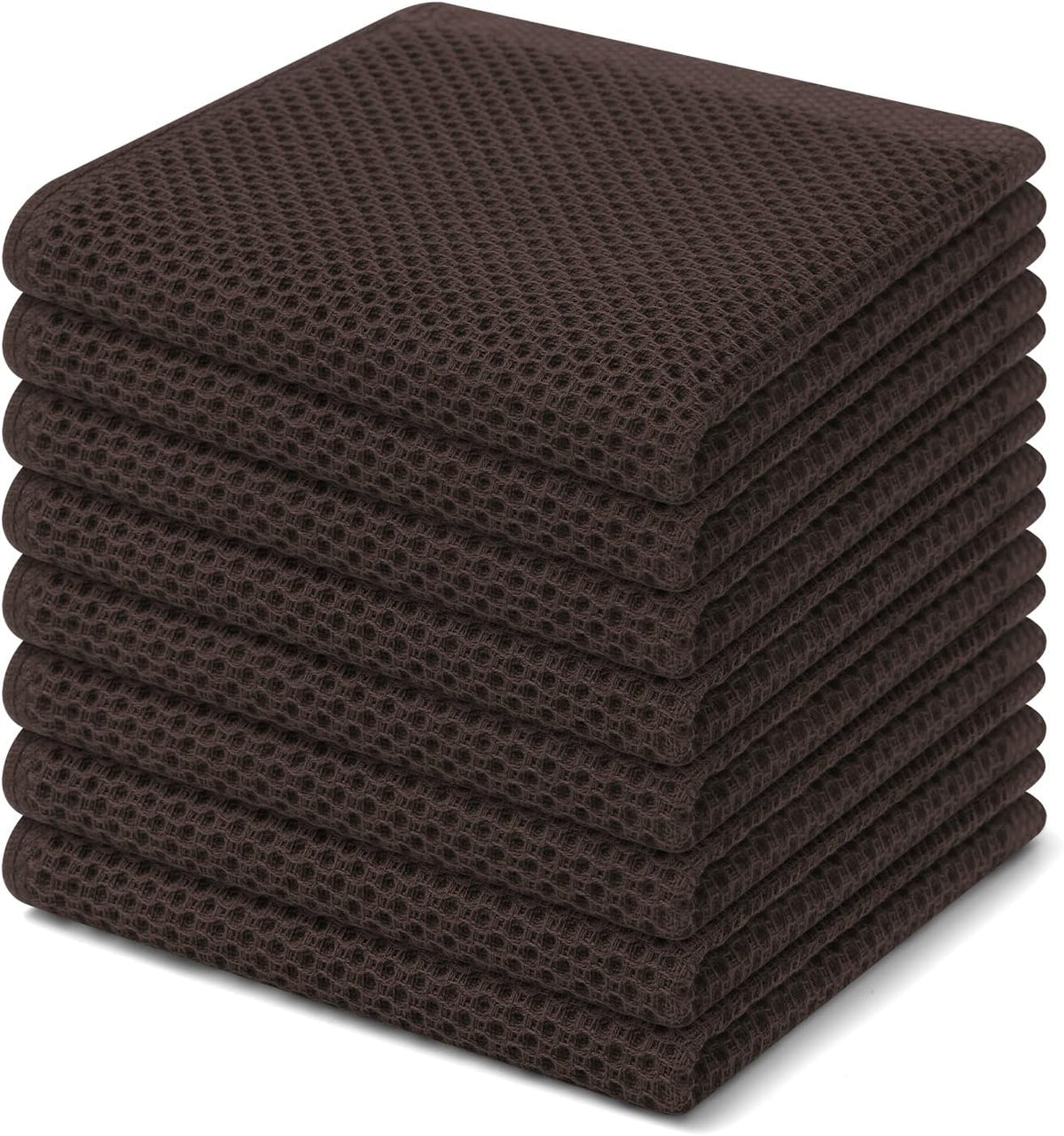 Homaxy 100% Cotton Waffle Weave Kitchen Dish Cloths, Ultra Soft Absorbent Quick Drying Dish Towels