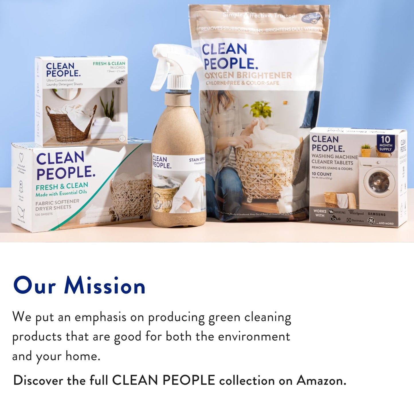 The Clean People Dishwasher Tablets - Cuts Grease & Rinses Sparkling Clean - Residue-Free