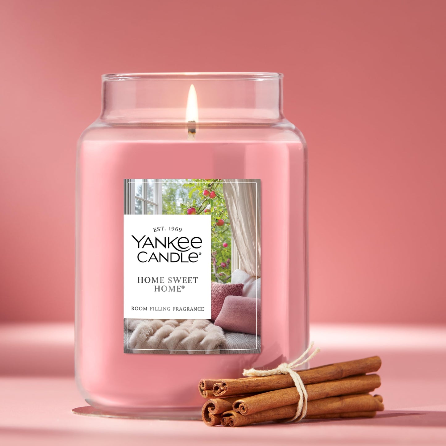 Yankee Candle Home Sweet Home Scented Candle, 22oz Large Jar, Up to 150 Hour Burn Time, Giftable