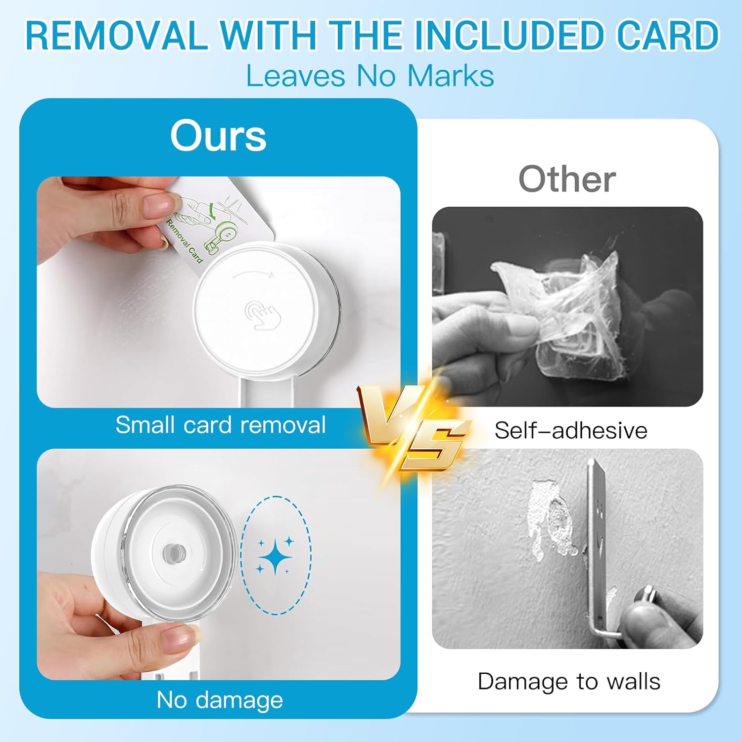 LUXEAR Suction Cup Hooks Reusable Suction Hooks for Shower Wall Vacuum Bathroom Suction Holder