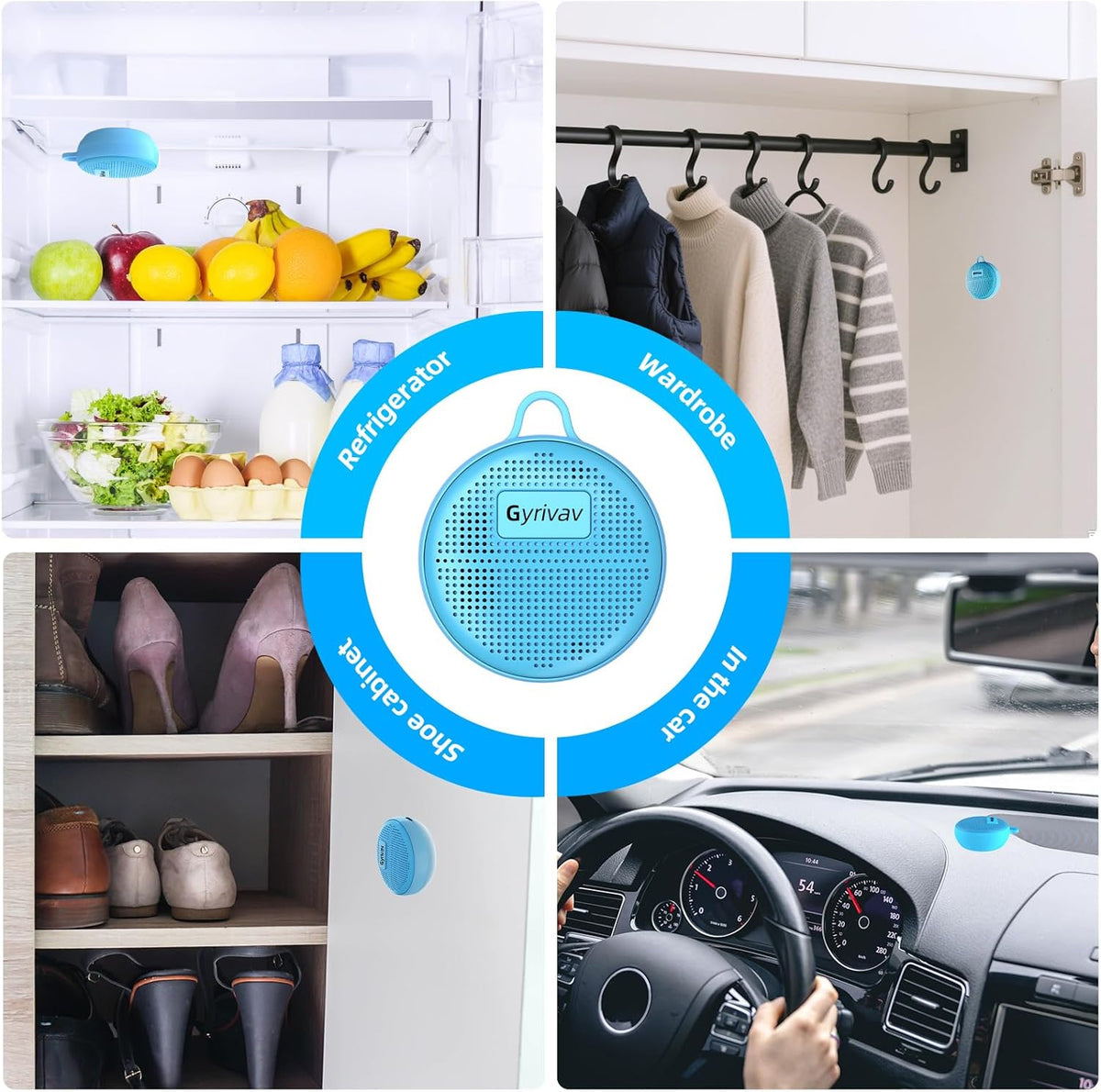 Fridge Deodorizer, Mini USB Odor Eliminator, Refrigerator Deodorizer, Suitable for Refrigerator