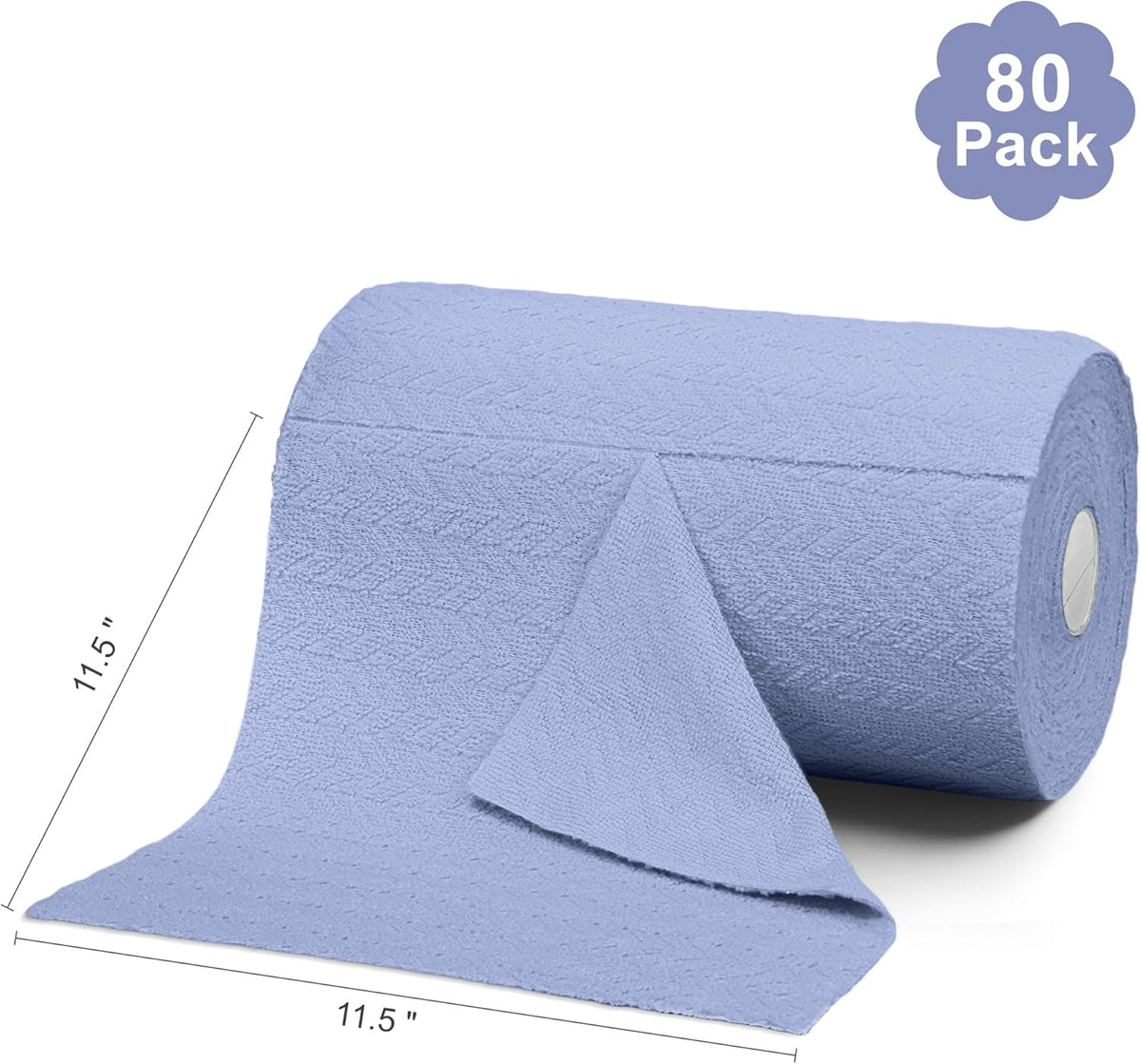 LIVOS Microfiber Cleaning Cloth Roll - 80 Pack, Reusable Paper Towels, Microfiber Towels for Cars