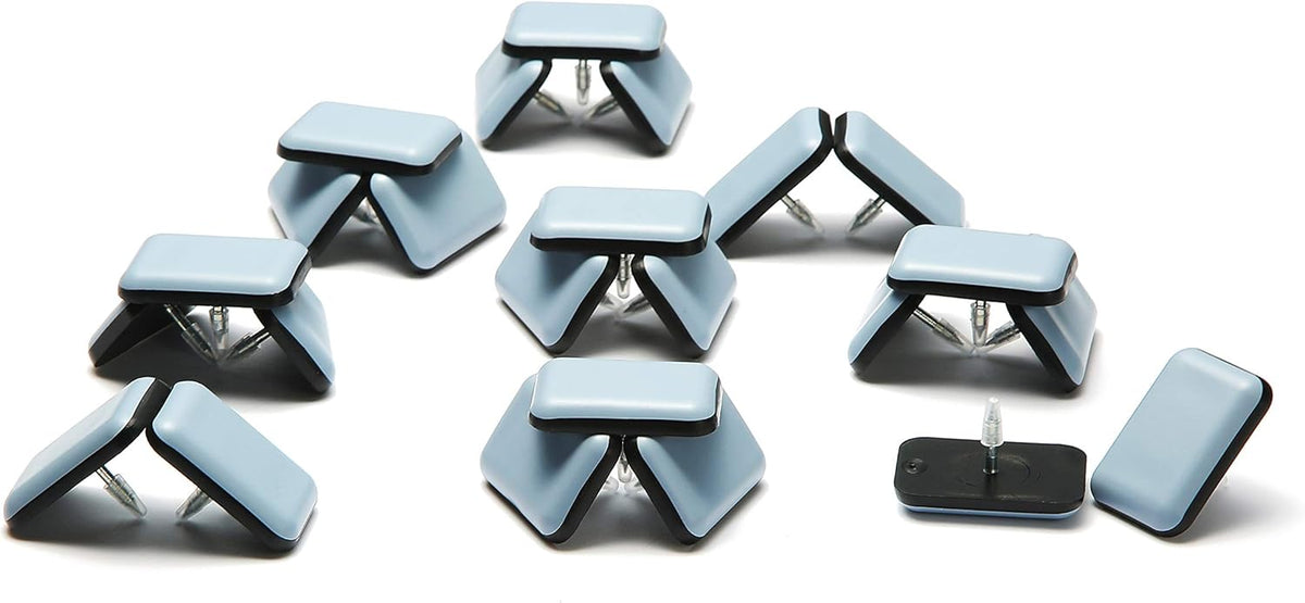 Furniture Sliders-Furnigear (Teflon) Nail in Chair Glides for Carpet and Hardwood Floor - Move Your