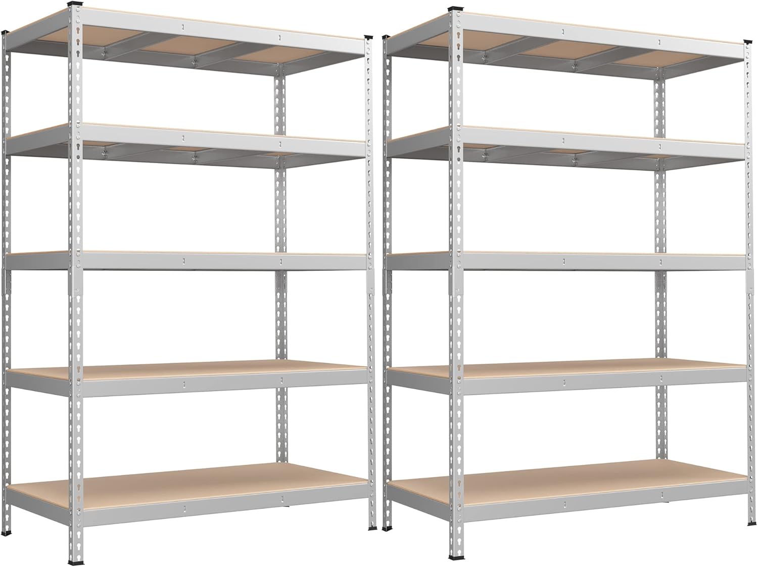SONGMICS 5-Tier Storage Shelves, Load 2310 lb, Set of 2 Garage Storage, Boltless Assembly