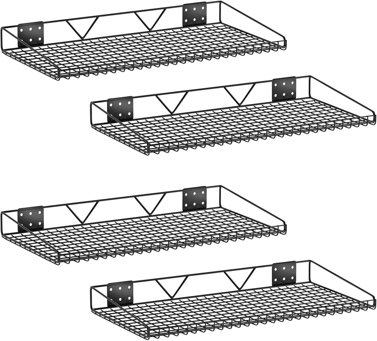 Garage Wall Shelving,4-Pack 12 Inch X 23.8 Inch,Can be Used for Garage, Closet, Laundry Room, Heavy