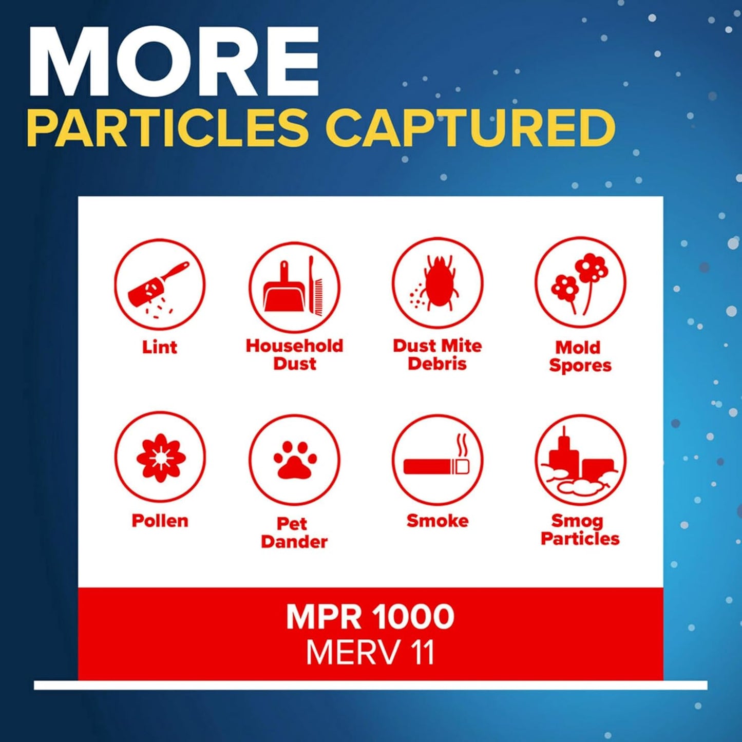 Filtrete 16x20x1 AC Furnace Air Filter, MERV 11, MPR 1000, Micro Allergen Defense, 3-Month Pleated
