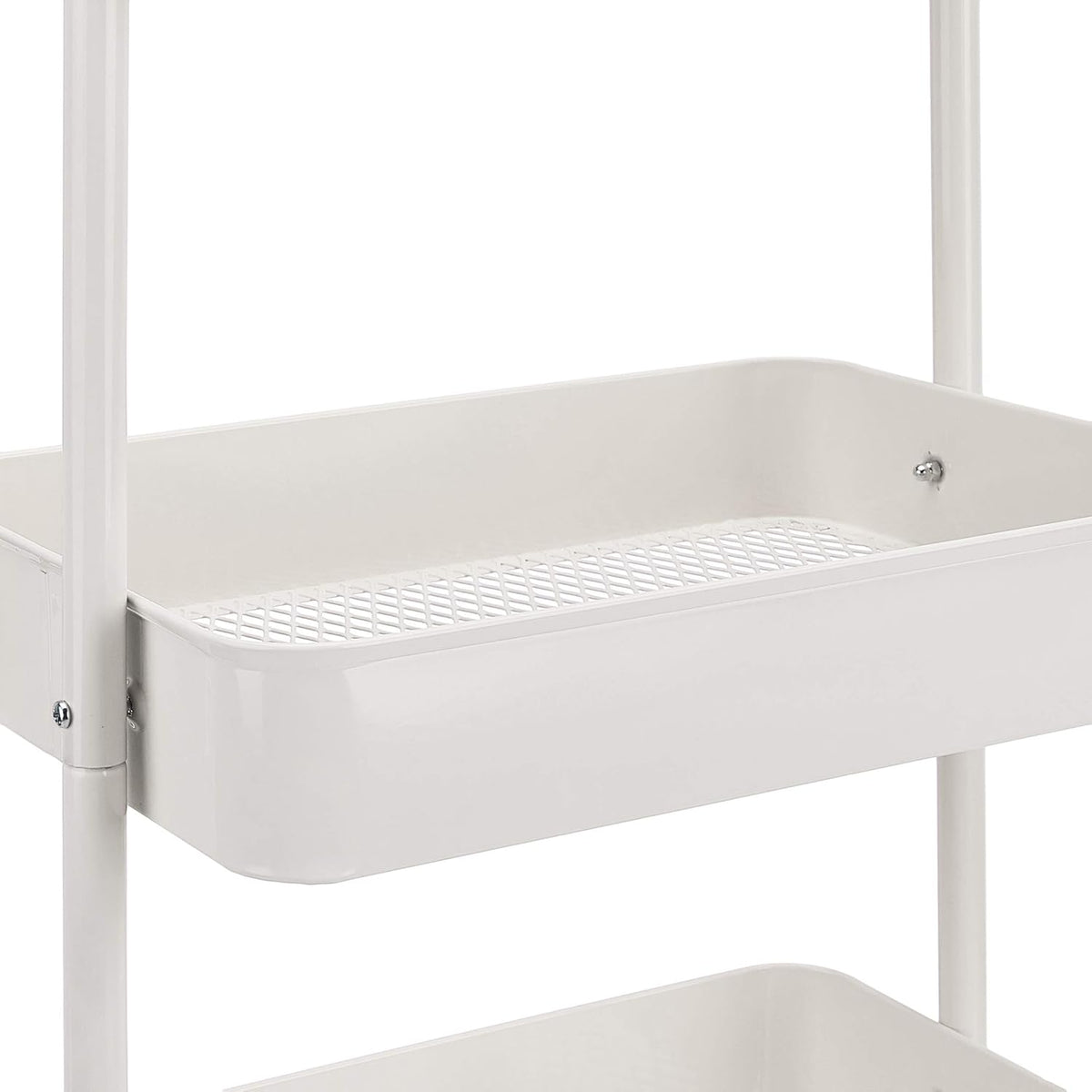 Amazon Basics 3-Tier Rolling Utility or Kitchen Cart, Lockable Wheels, Multifunctional Storage