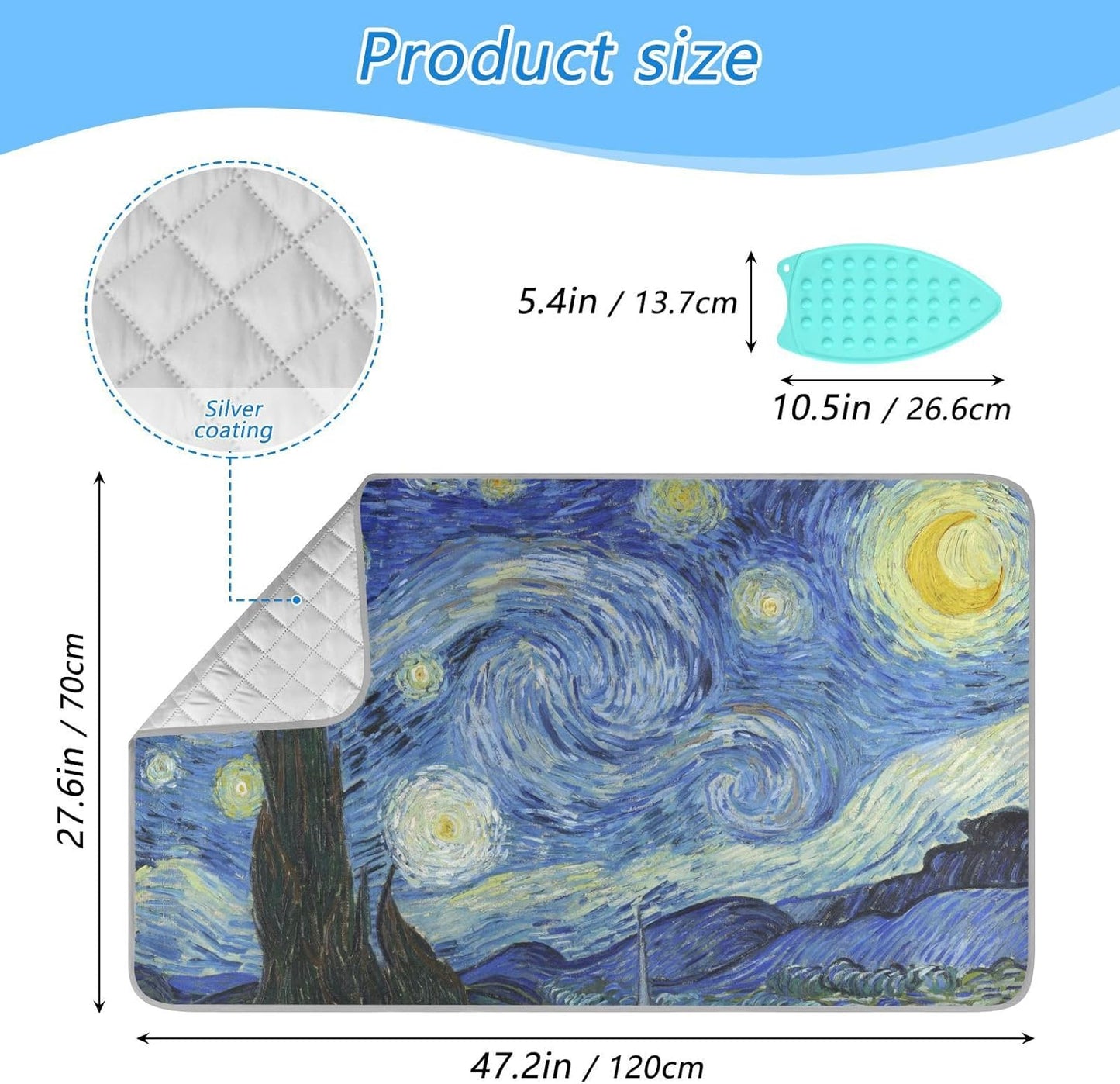 Ironing Mat Thickened Ironing Blanket Travel Portable Double-Side Using Ironing Pad Travel Isolate