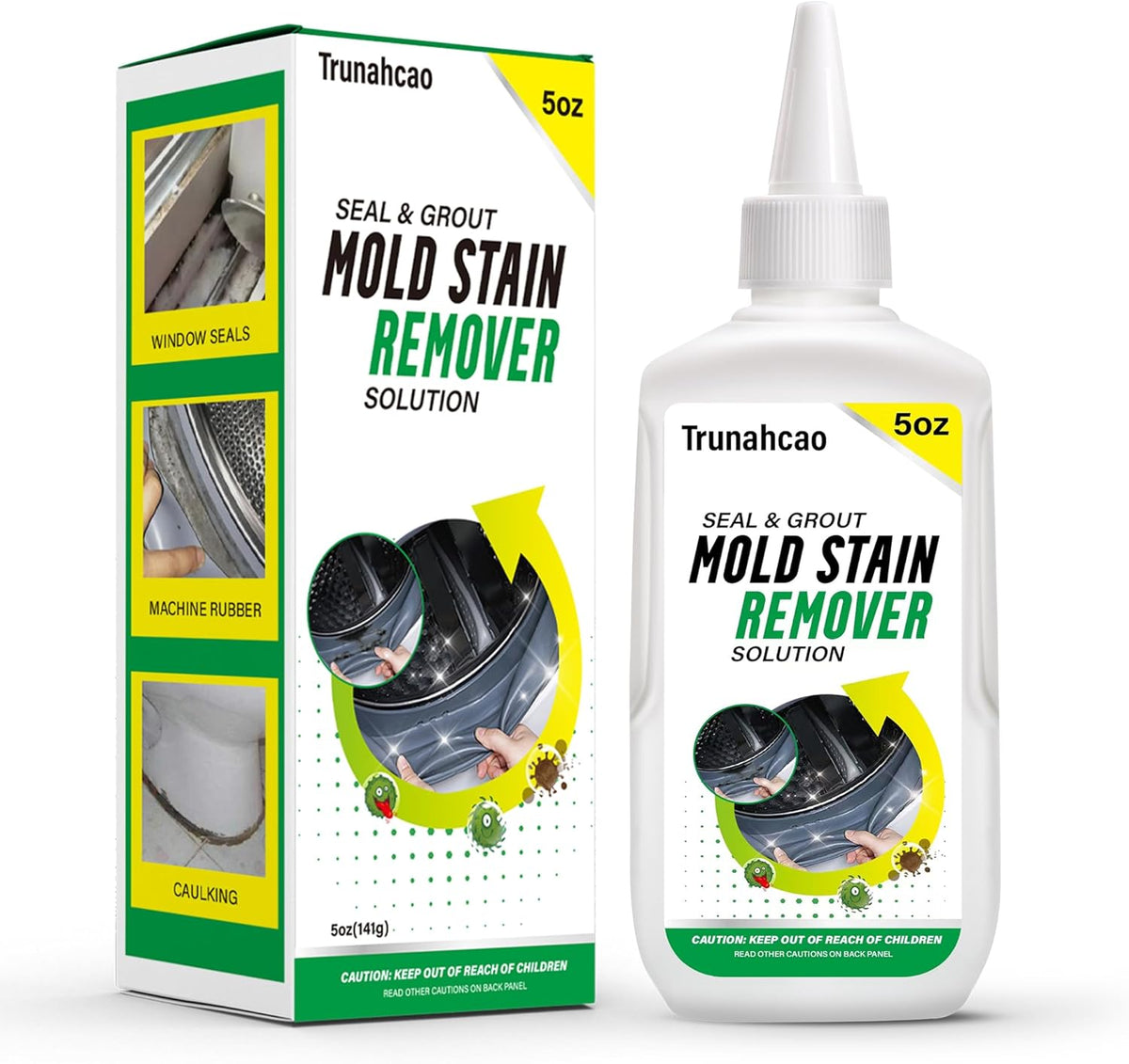 Stain Remover Gel Cleaner, Home Stain Remover Cleaner for Front Loader Washing Machine Black Stain