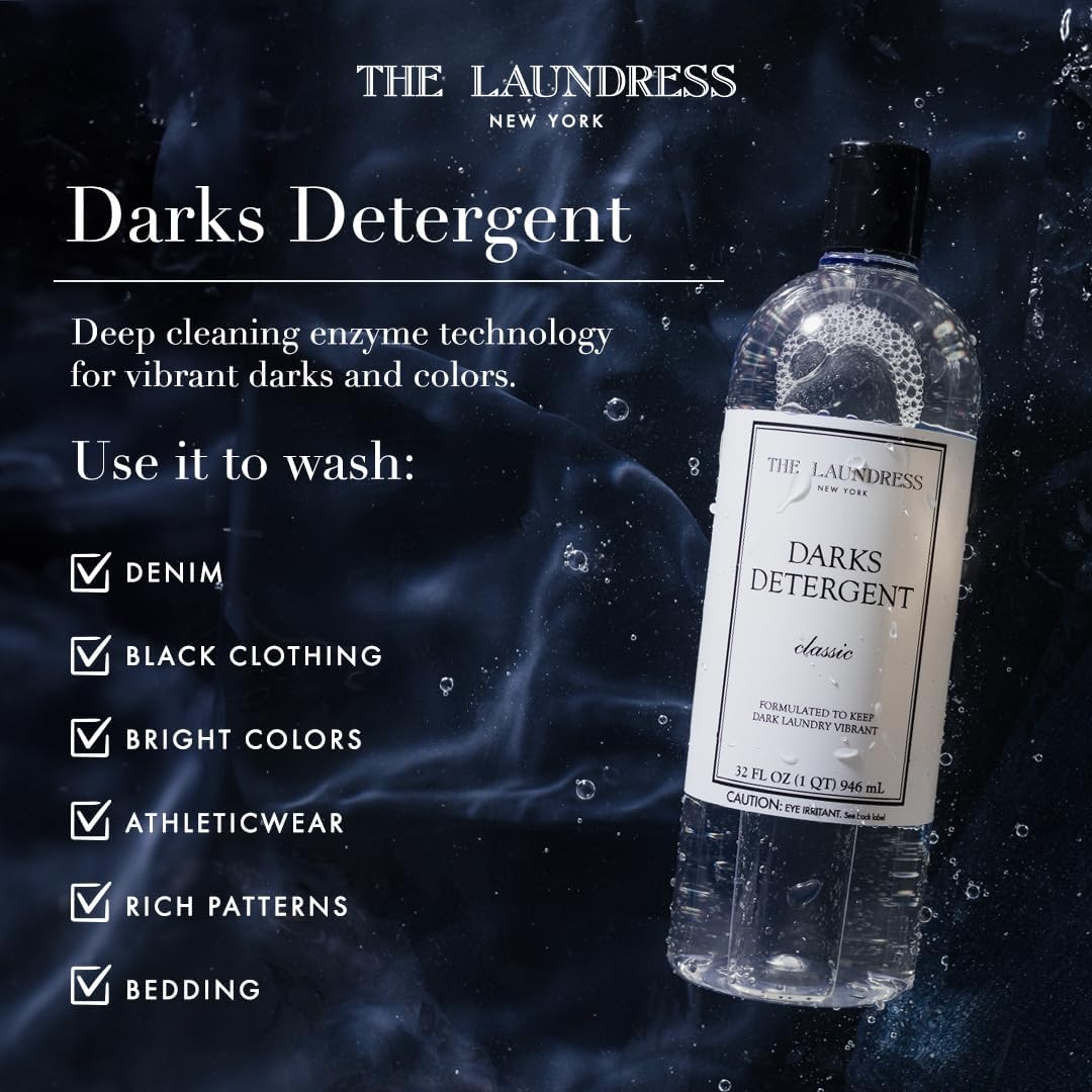 The Laundress Darks Detergent, Concentrated Laundry Detergent Liquid, For Rich Vibrant Colors