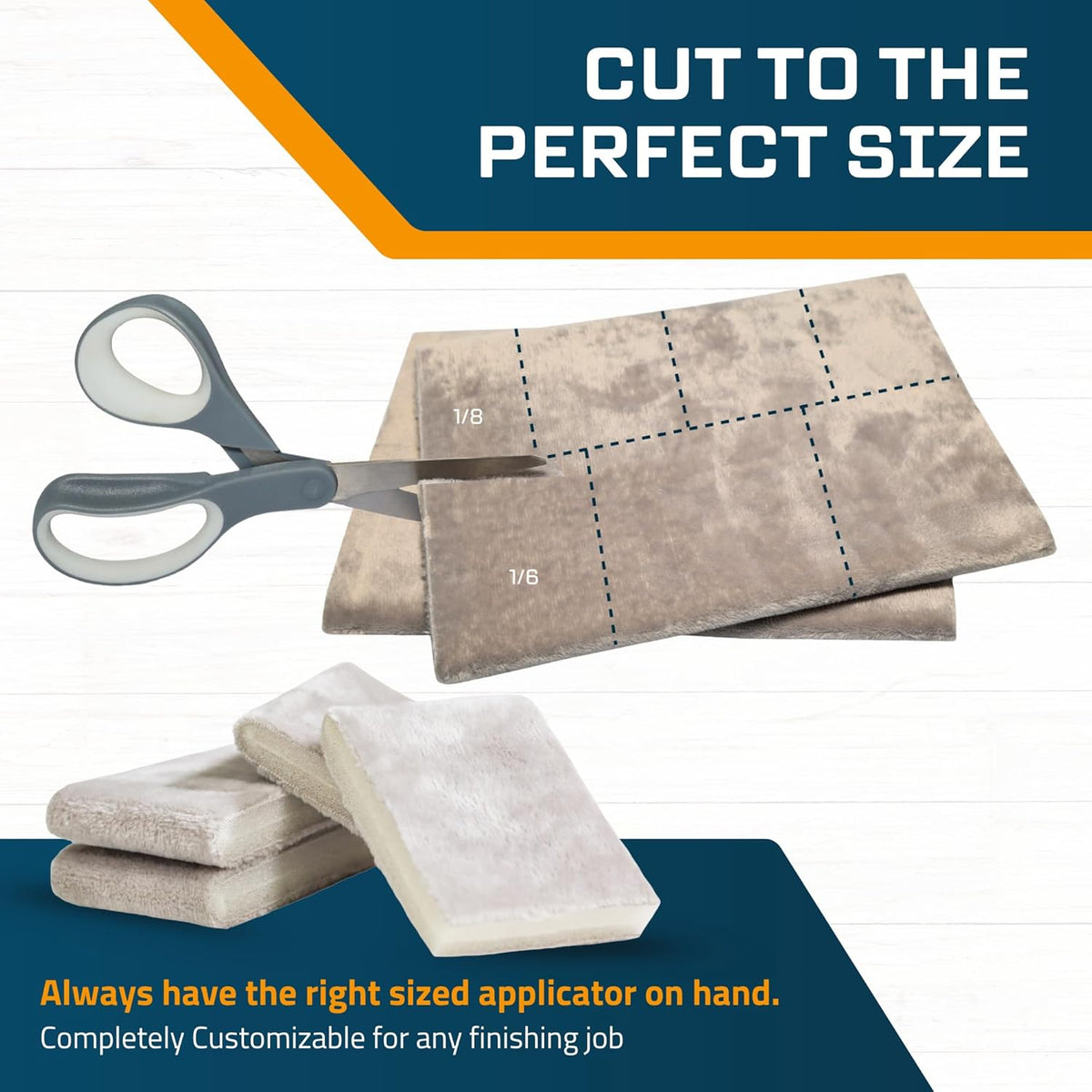 MāKRS Double Thick Stain Pad, Cut-to-Size Staining Pads, 1-Pack, Lint, Snag, Streak-Free
