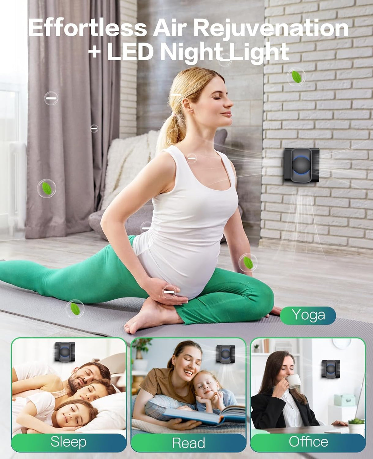 Plug-In air ionizer for Home (6 Pack),Negative Ion Air Quiet Air ionizer Freshener for familly