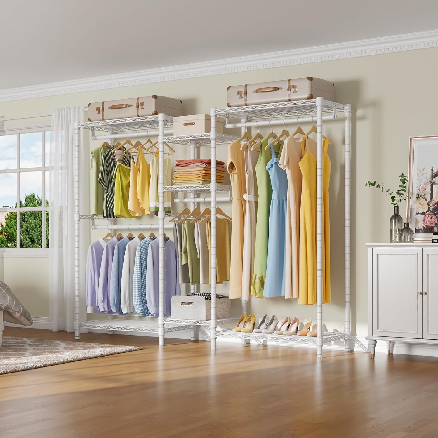 VIPEK Classic V6 Wire Garment Rack 5 Tiers Heavy Duty Clothes Rack for Hanging Clothes, Wardrobe