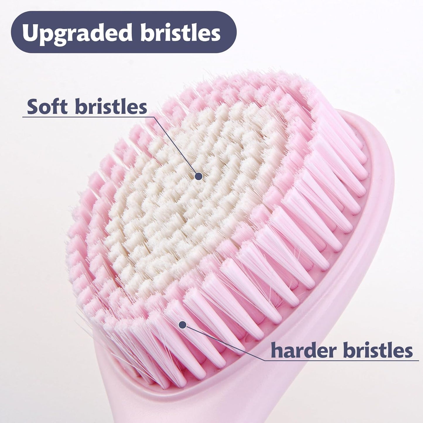 BEDELITE Back Bath Brush Long Handle for Shower - Soft Shower Brush for Men & Women,Back Brush