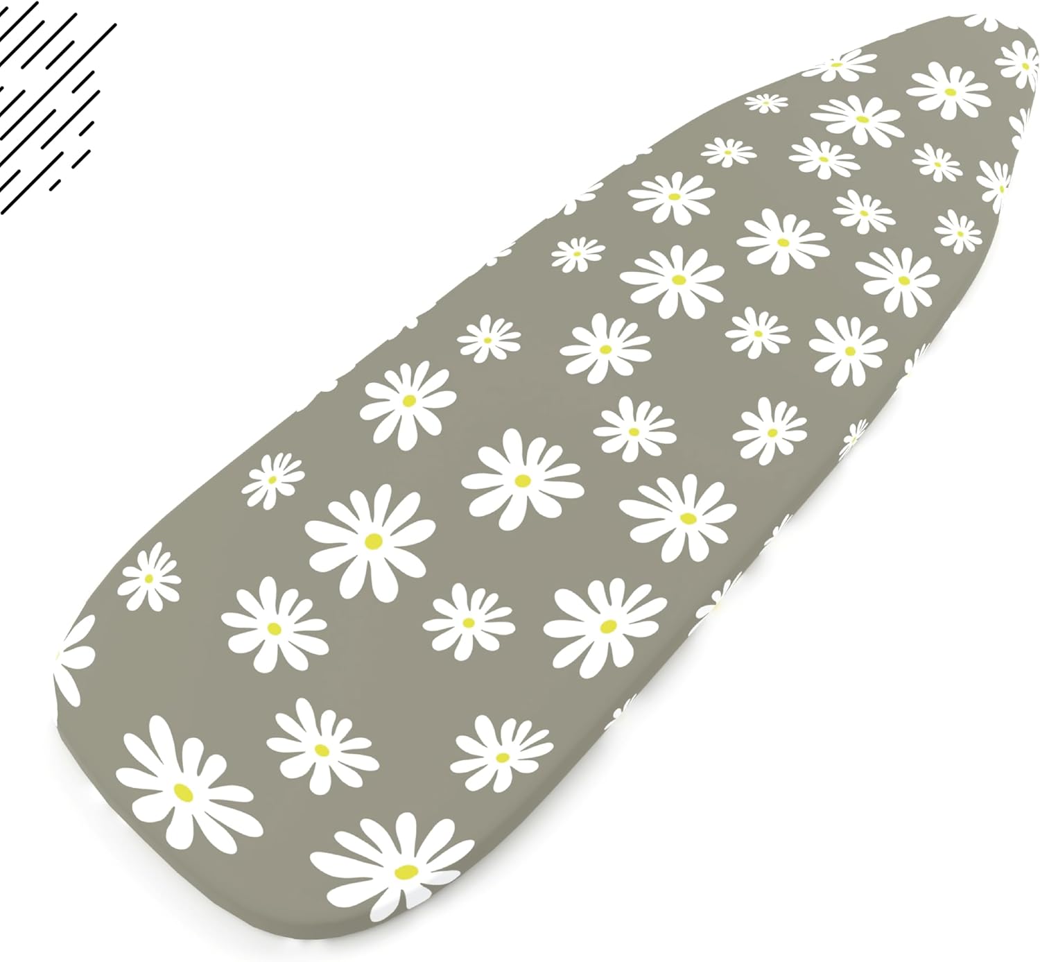 Encasa XO Ironing Board Cover and Pad 57"x22" - Thick 3mm Felt Padding, Drawstring Tightening &