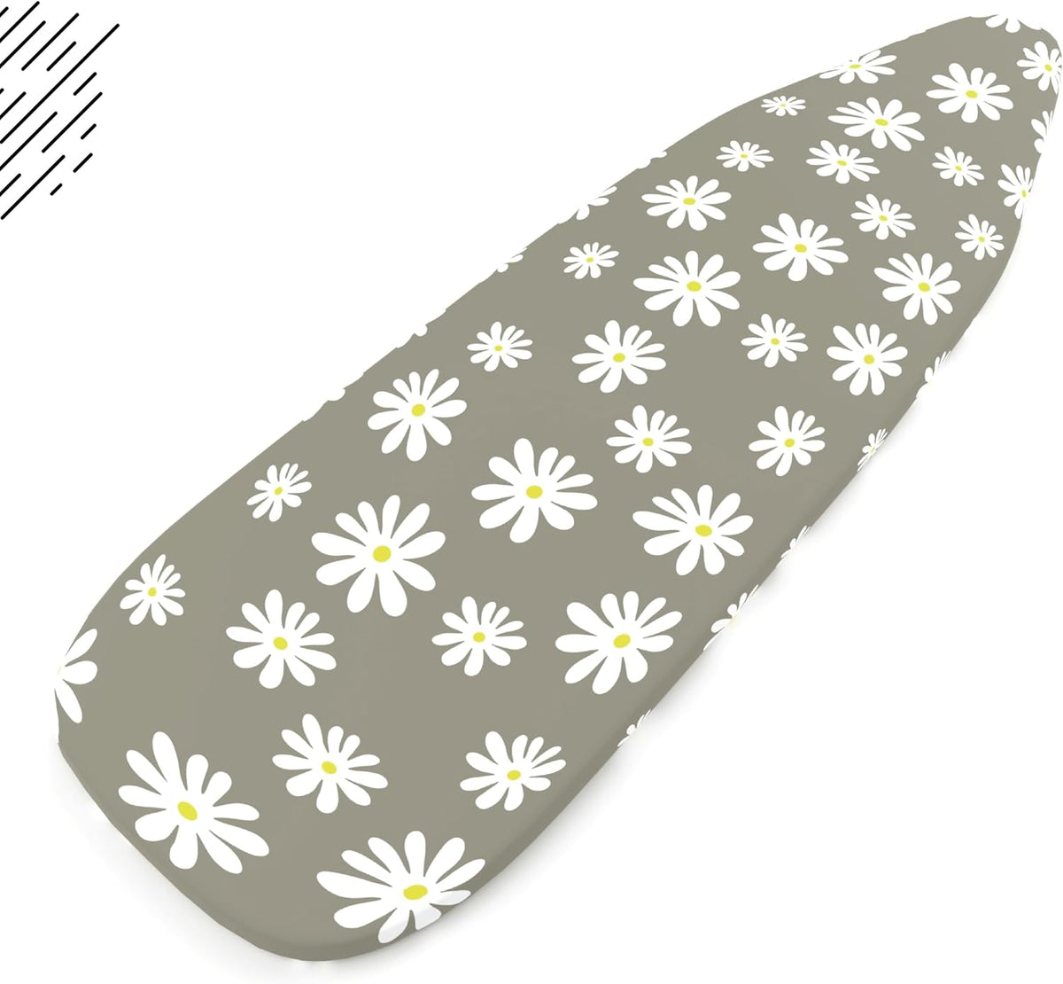 Encasa XO Ironing Board Cover and Pad 49"x18" - Thick 3mm Felt Padding, Drawstring Tightening &