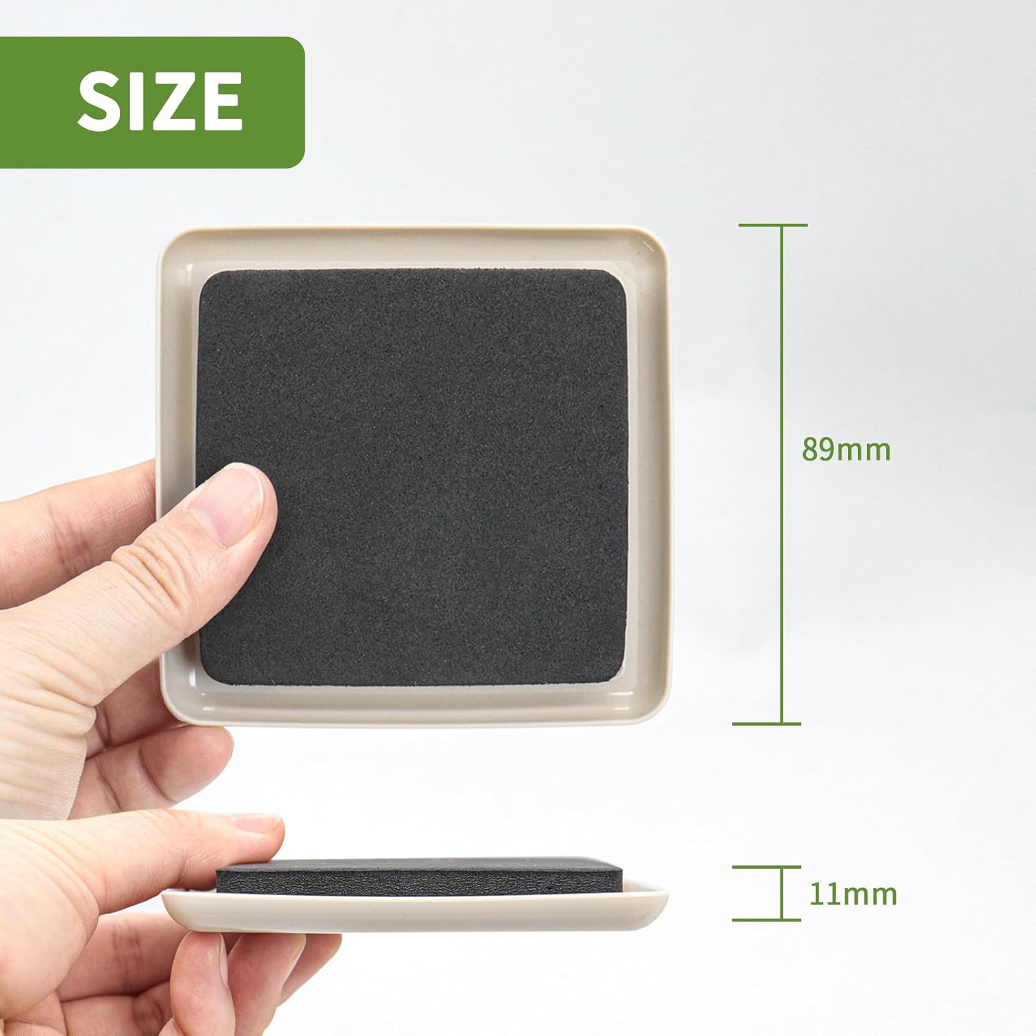 Furniture Sliders for Carpet 16 PCS - 3 1/2 inch Furniture Moving Slider Chair Legs Floors