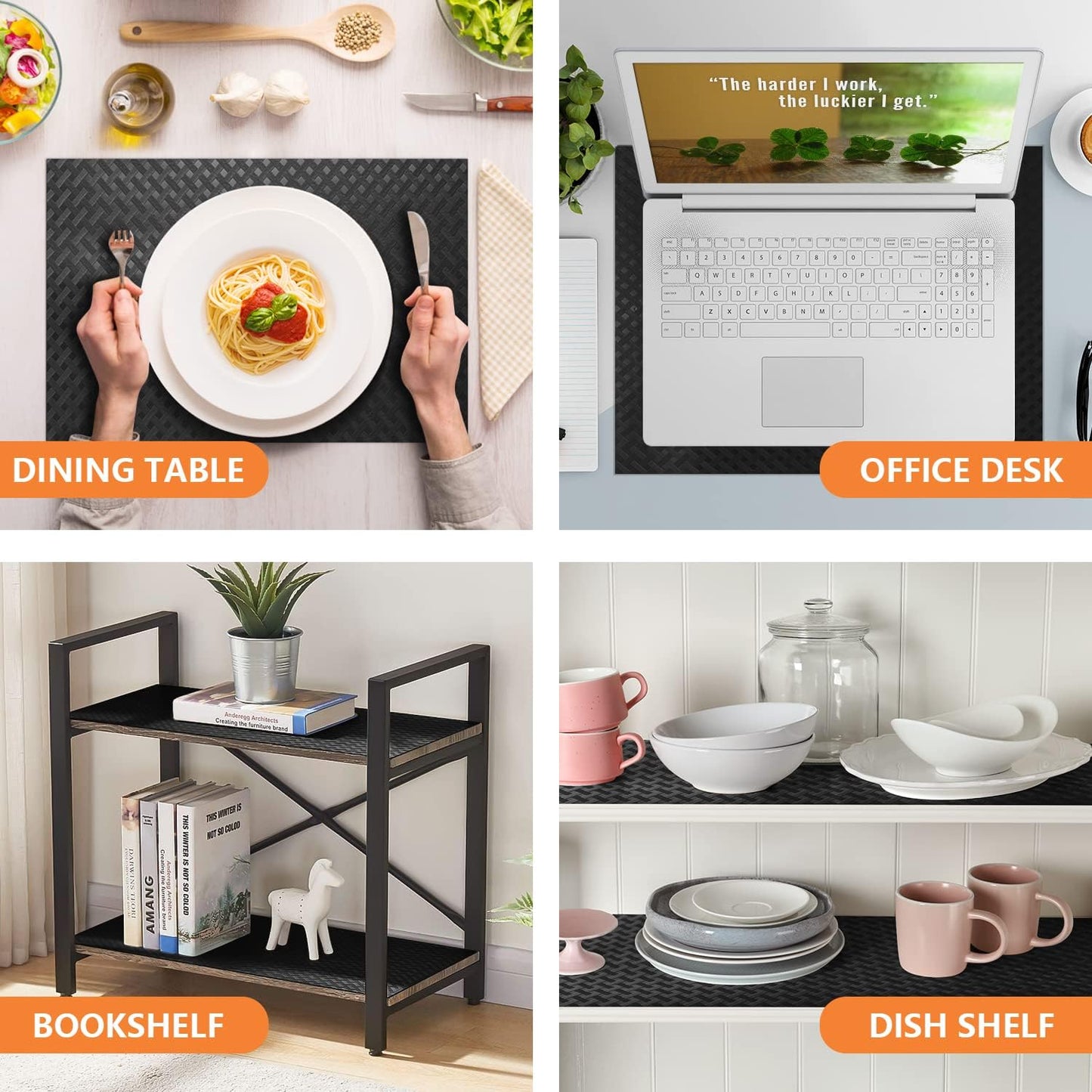Shelf Liners for Kitchen Cabinets Refrigerator Liners Waterproof & Oil-Proof Kitchen Cupboard Liner