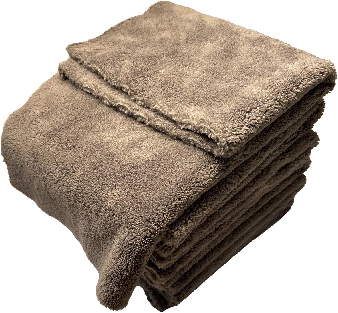 Plush Edgeless Microfiber Towel for Car, Soft Drying Wash Detailing Buffing Polishing Towel, 530
