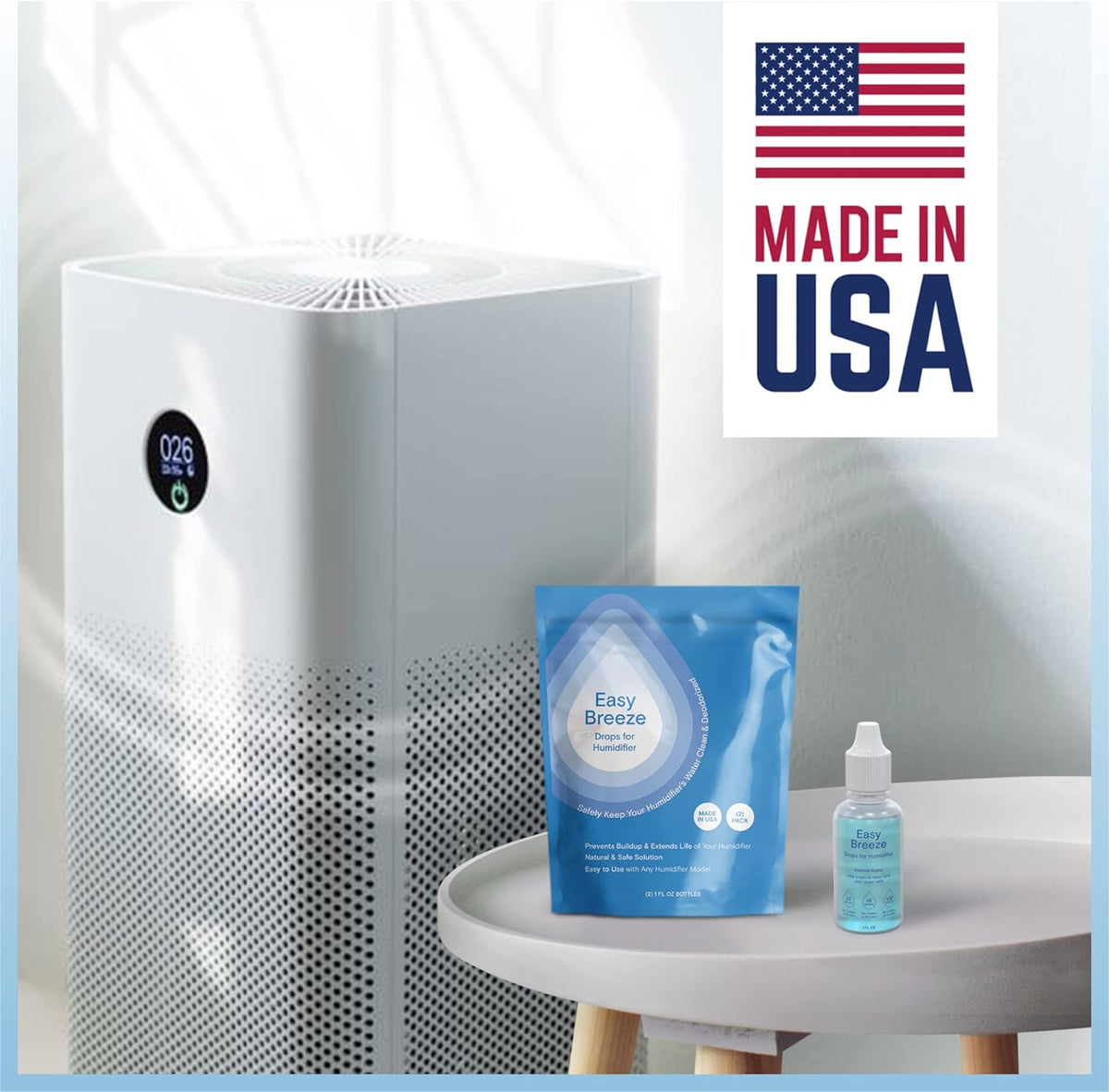 Humidifier Cleaner Drops for All Makes & Models - Made in USA Humidifier Treatment for Peak