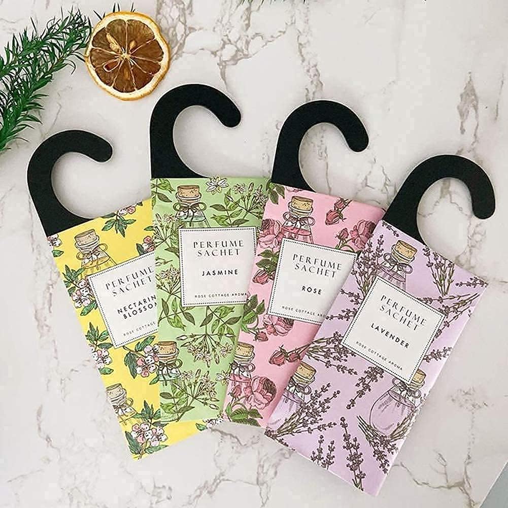 Rose Cottage Large 12 Packs Closet Deodorizer Freshener Closet Air Freshener Home Scented Sachets