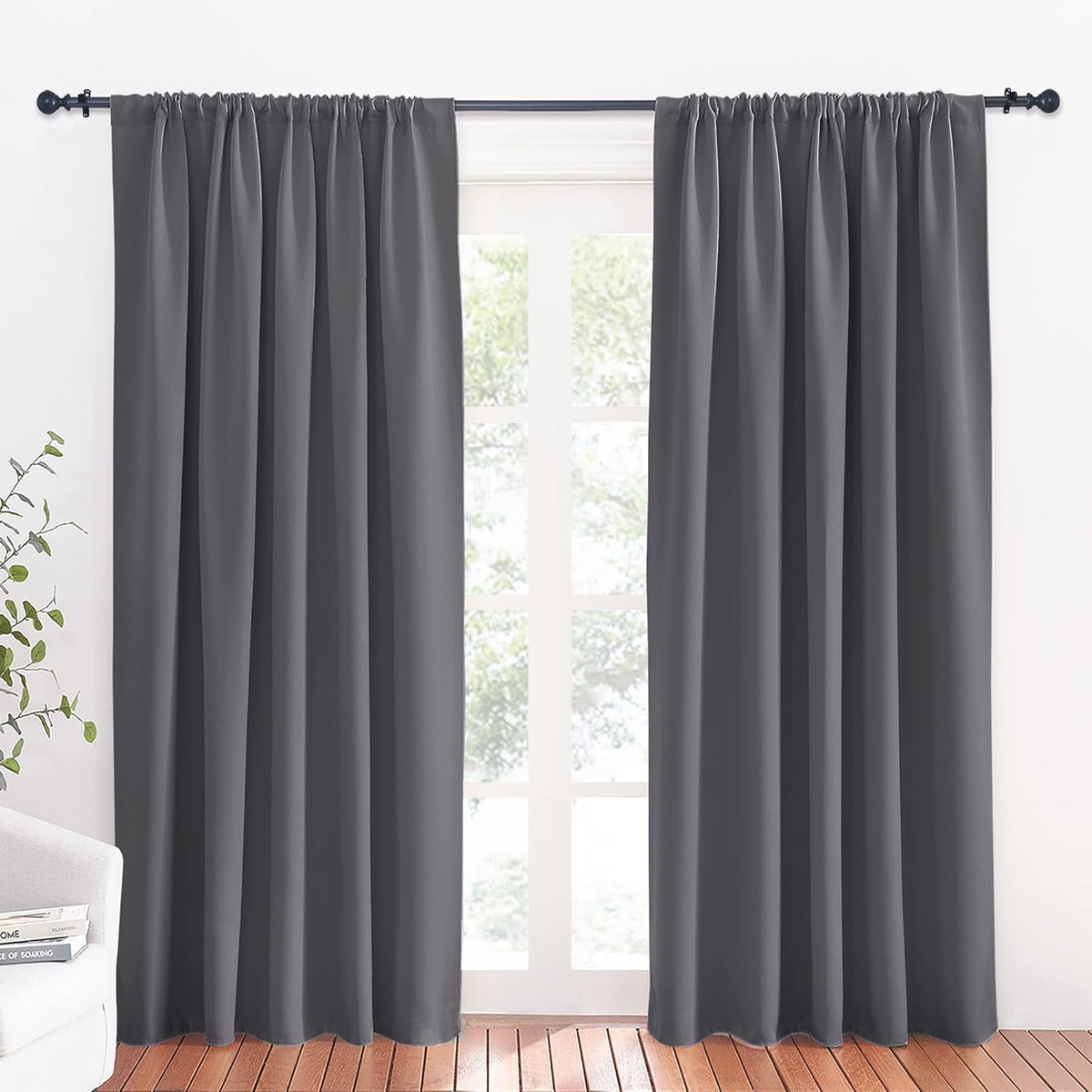 RYB HOME Large Curtains for Living Room 84 inches Length, Blackout Privacy Room Divider Curtains