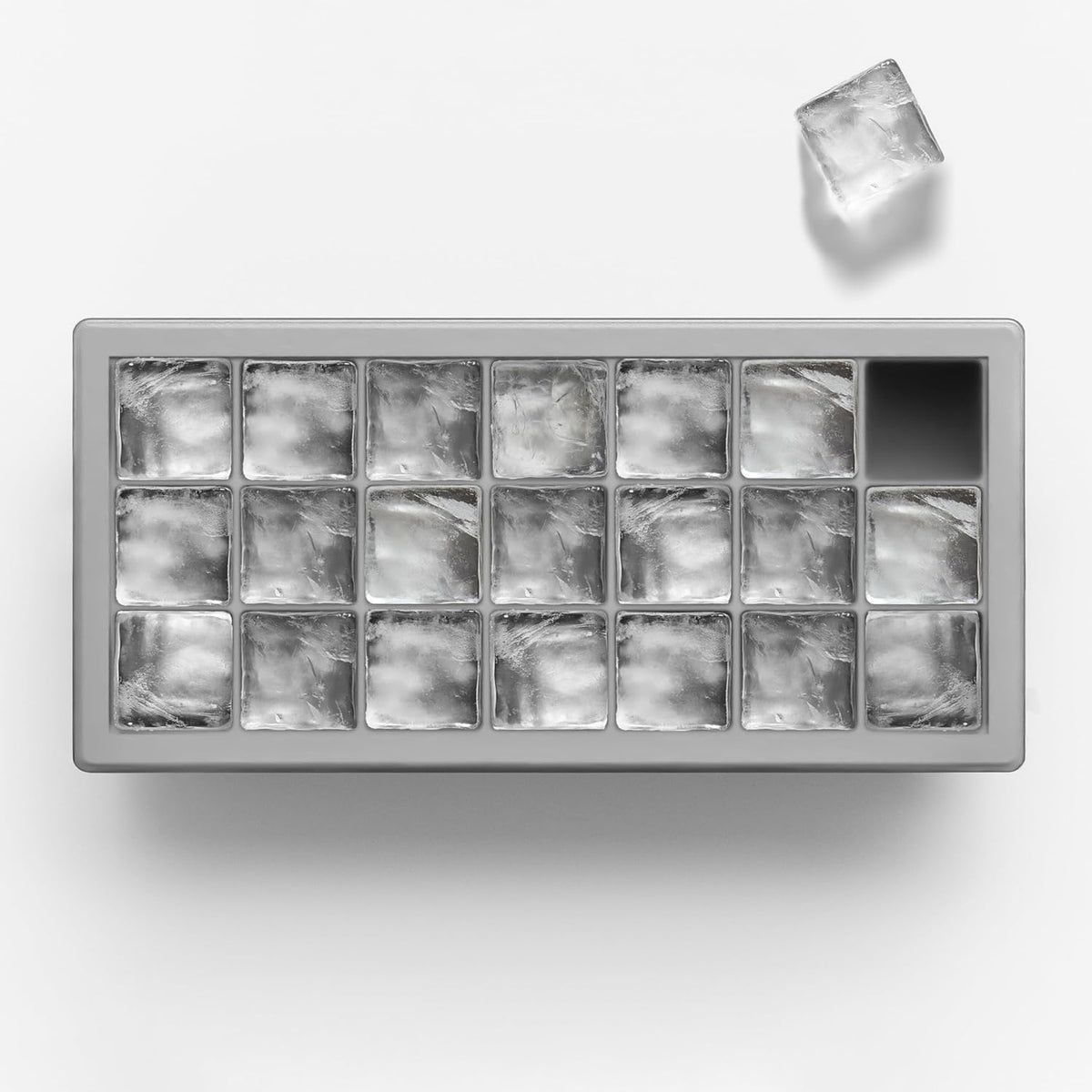 glacio Ice Cube Tray – Small Silicone Molds with Lids, BPA-Free and Flexible for Cocktails and