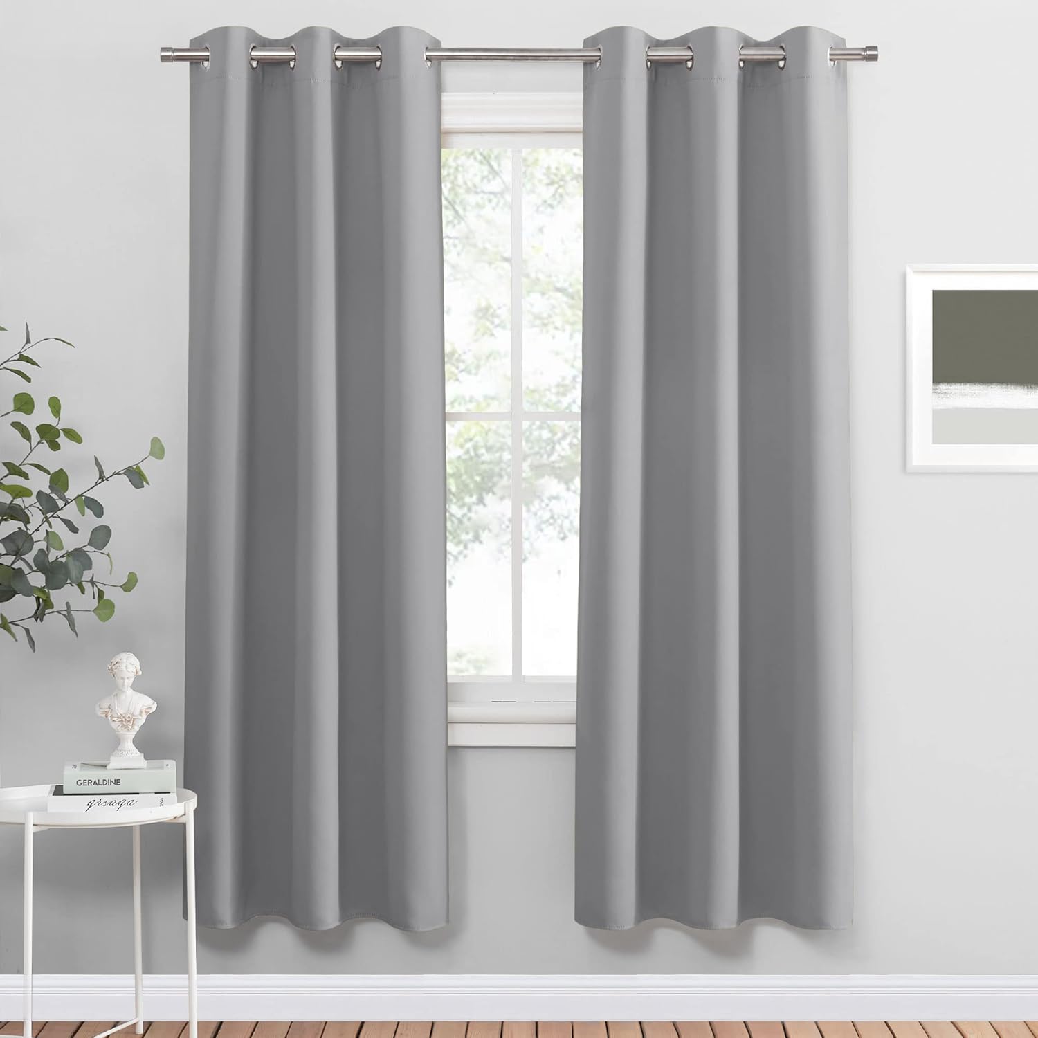 PONY DANCE Blackout Curtains for Bedroom 72 Inch Length 2 Panels Set, Privacy Thermal Insulated