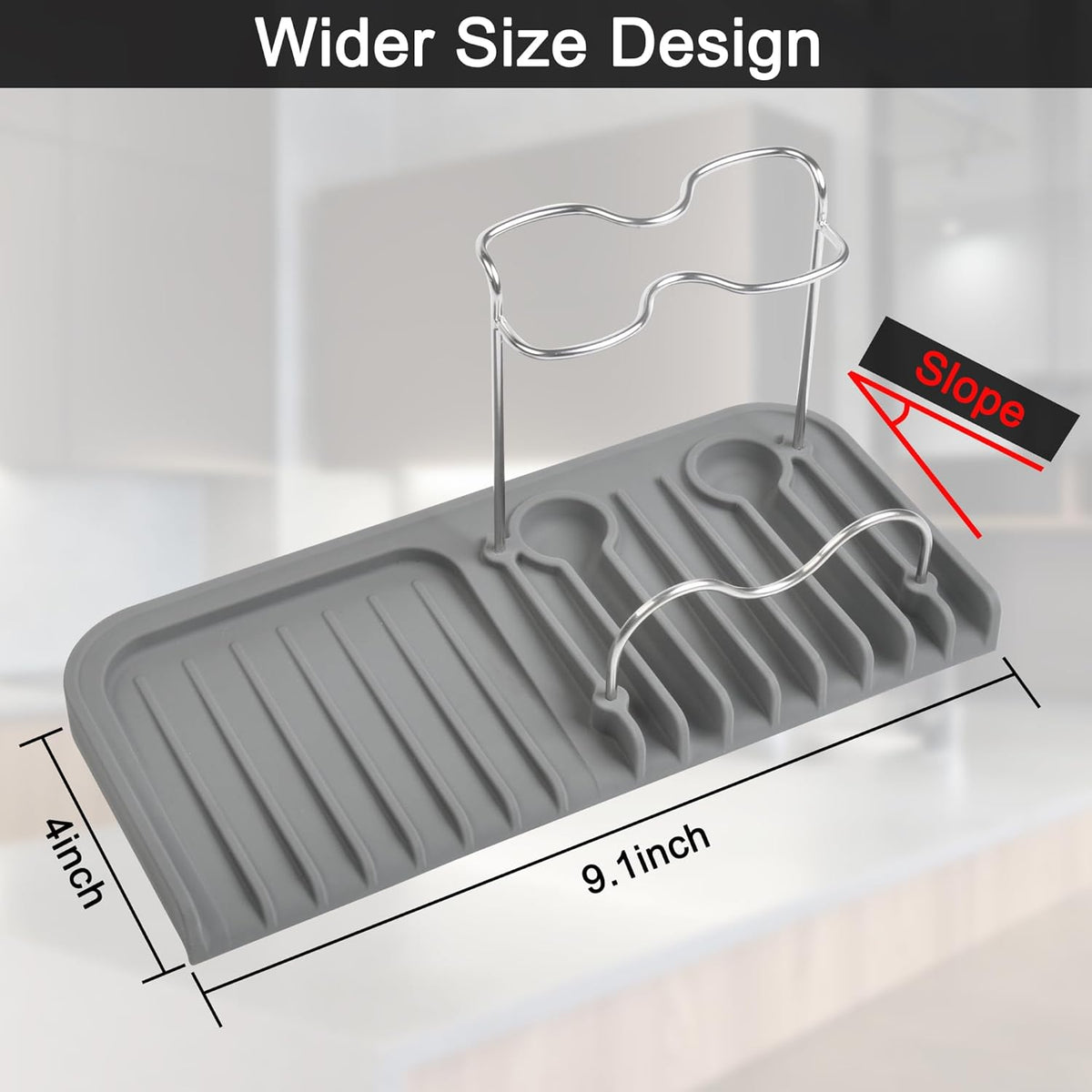 Sponge holder for kitchen sink caddy accessories gadgets, dish soap brush holder for sink