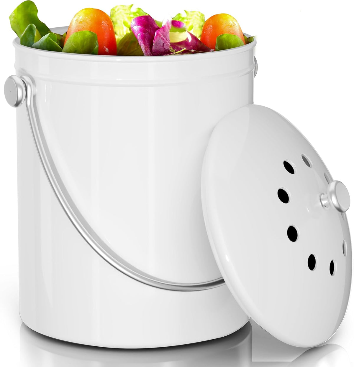 Utopia Kitchen Compost Bin for Kitchen Countertop, 1.3 Gallon Compost Bucket for Kitchen with Lid