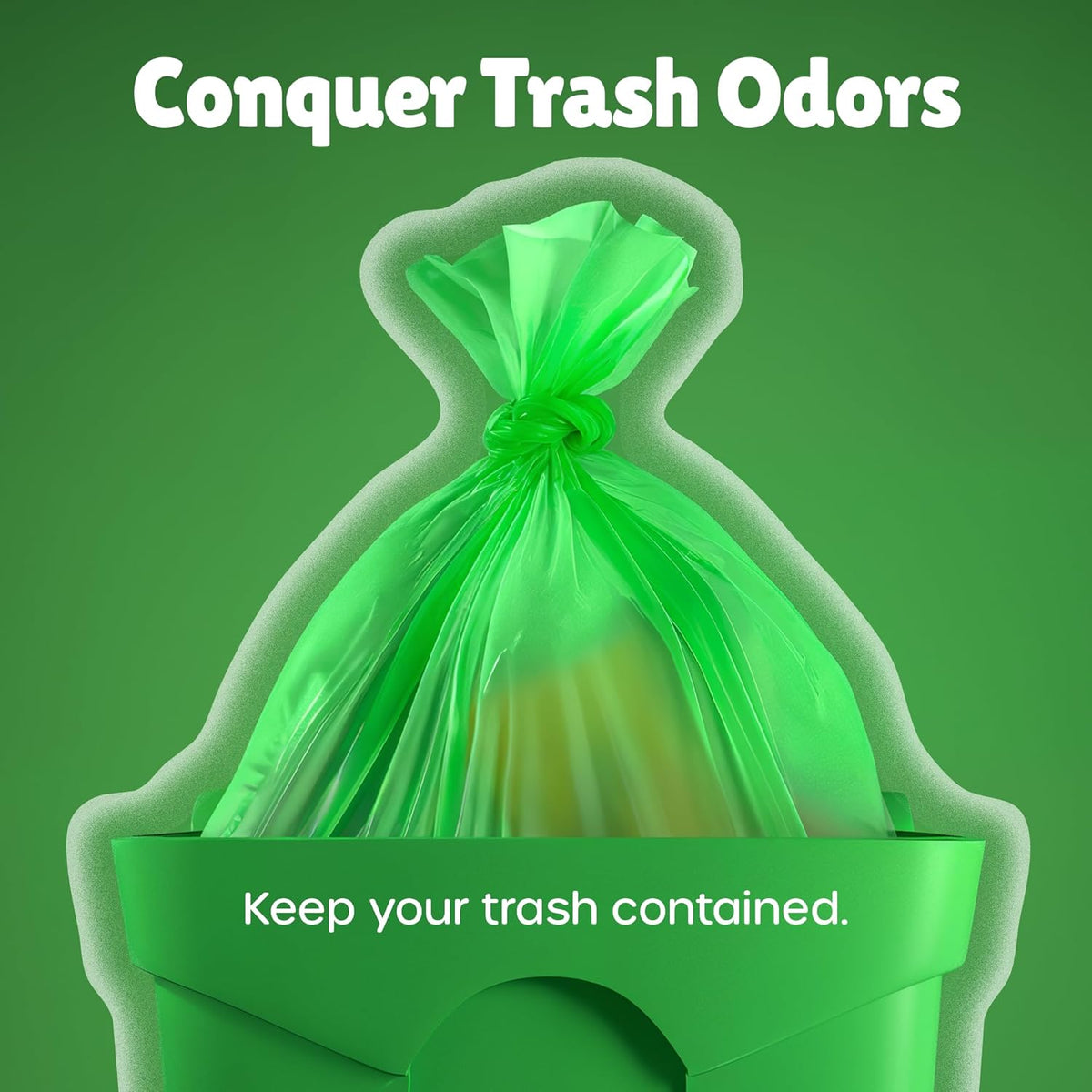 FORID Small Trash Bags 4 Gallon for Bathroom - Extra Thick Colored Garbage Bags Unscented,Strong