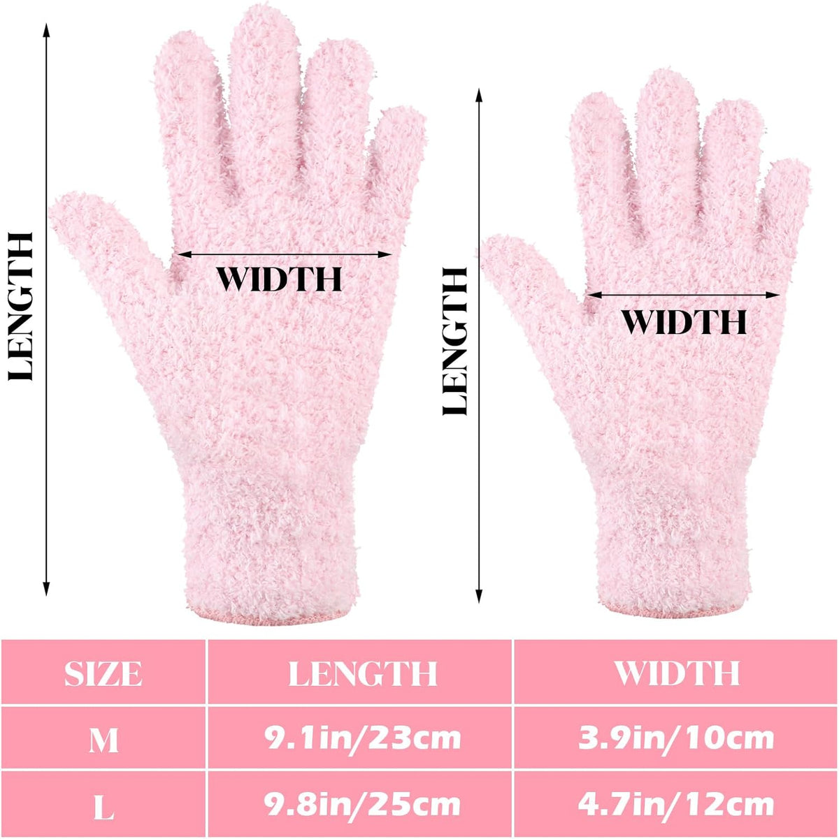 Bencailor 6 Pairs Microfiber Dusting Gloves, Dusting Cleaning Gloves Microfiber Gloves for Plants