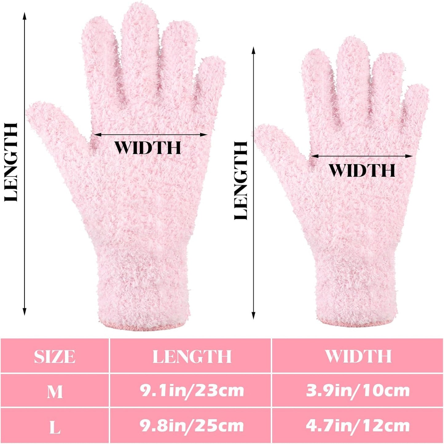 Bencailor 6 Pairs Microfiber Dusting Gloves, Dusting Cleaning Gloves Microfiber Gloves for Plants