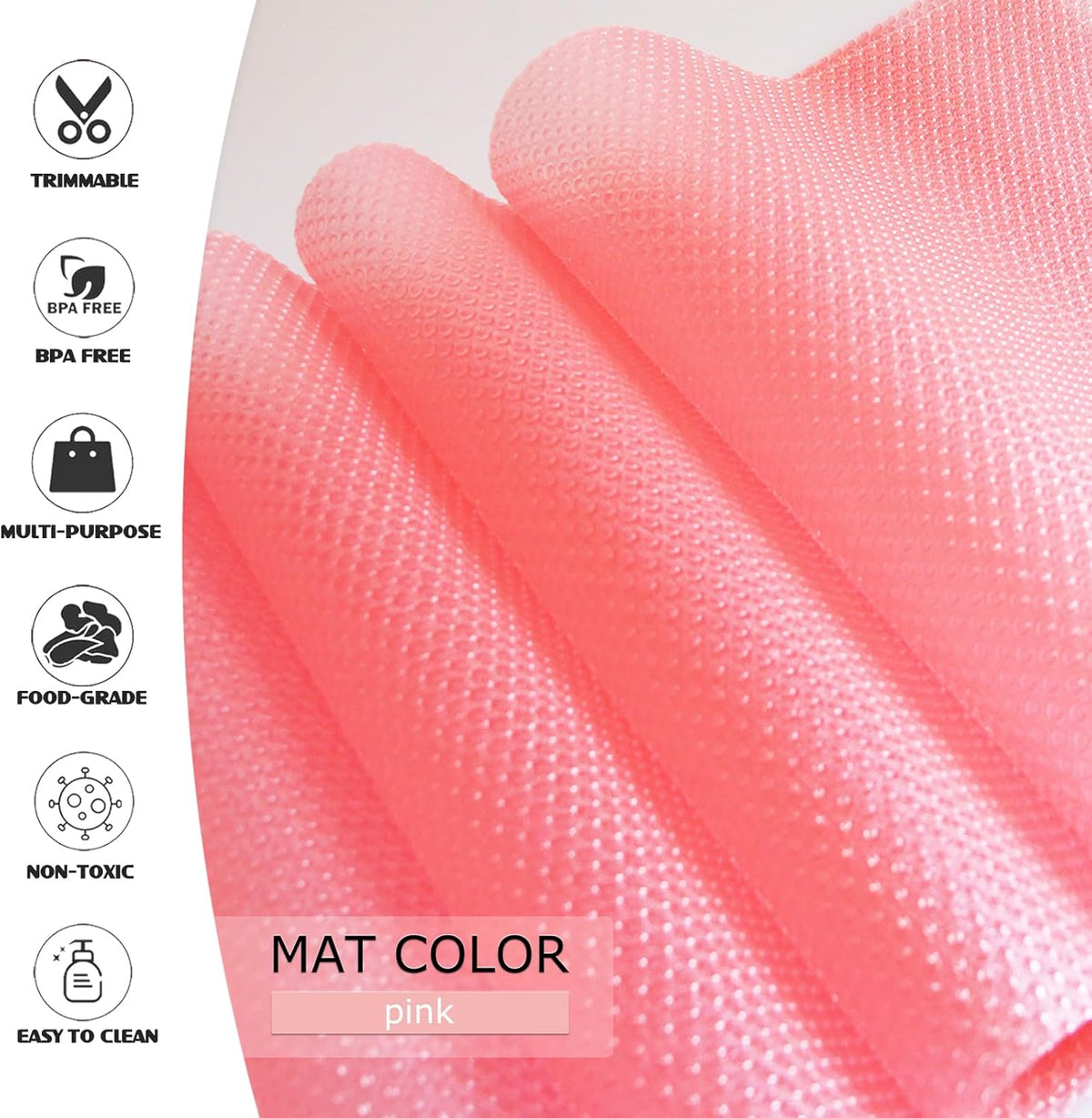 10Pcs Refrigerator Liners, Washable Fridge Liner Shelf Mats Refrigerator Pads for Cupboard Cabinet