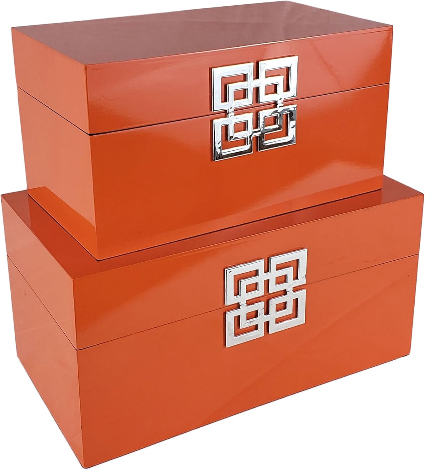 Galt International Storage Boxes - Large & Small Decorative Storage Box w/Hinged Lid - Classic
